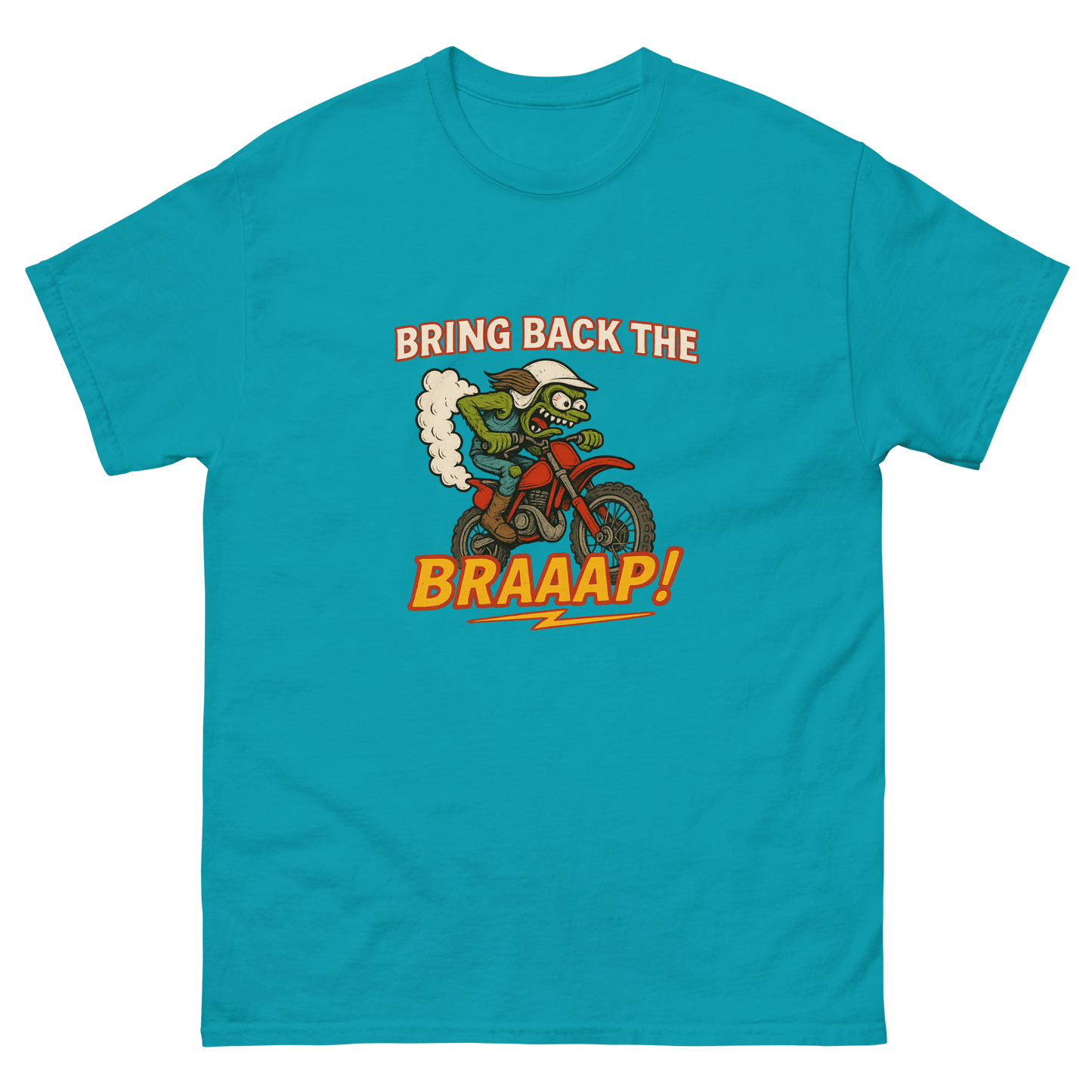 Bring the Braap tee Tropical Blue - Kirik Motorsports
