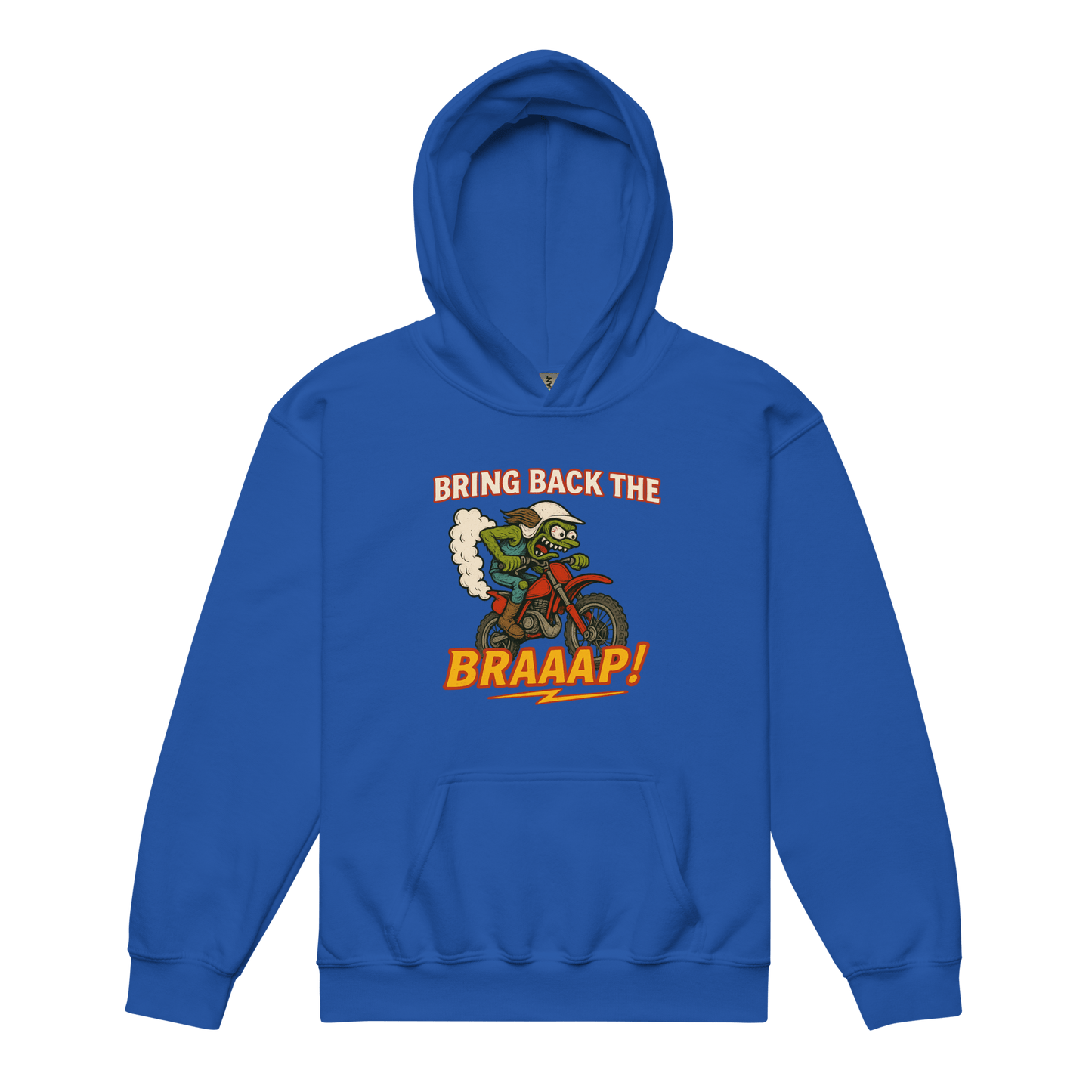 Bring the Braap Youth Hoodie Royal - Kirik Motorsports