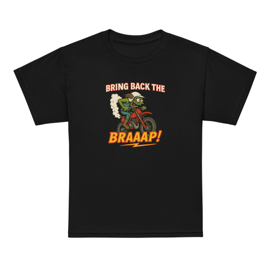 Bring the Braap Youth Tee Black - Kirik Motorsports
