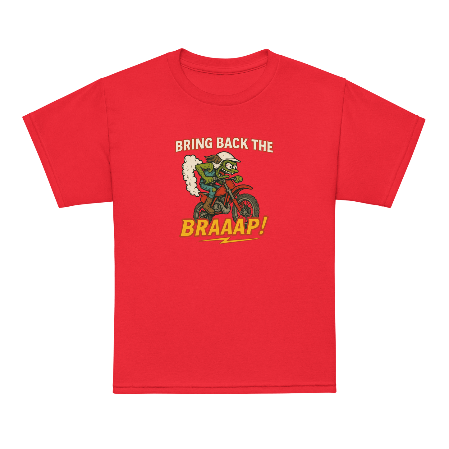 Bring the Braap Youth Tee Red - Kirik Motorsports