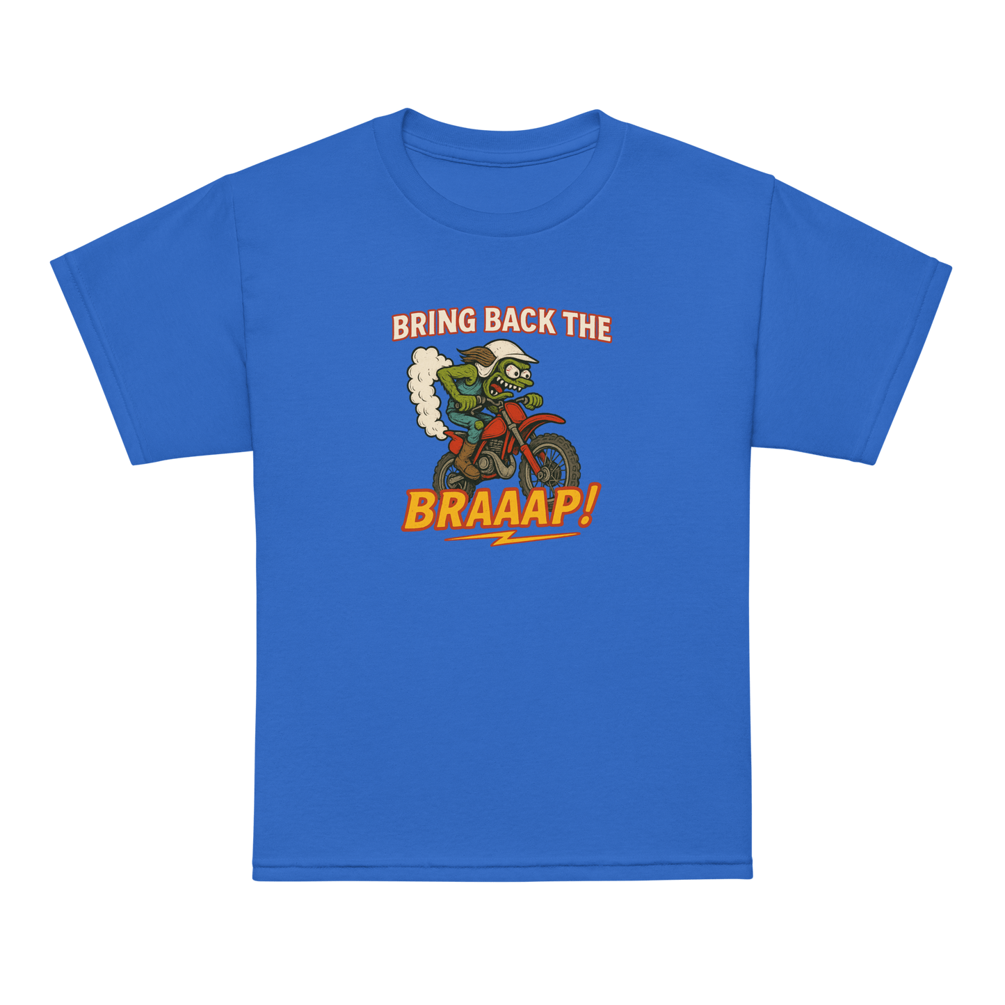 Bring the Braap Youth Tee Royal - Kirik Motorsports