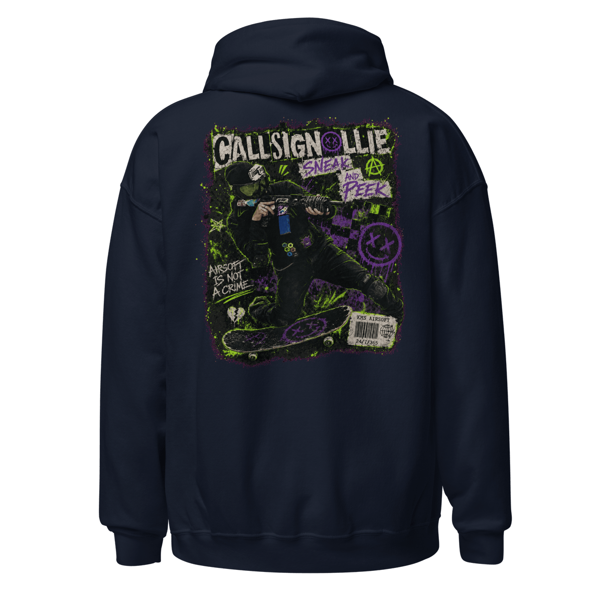 CallsignOllie Hoodie Black - Kirik Motorsports