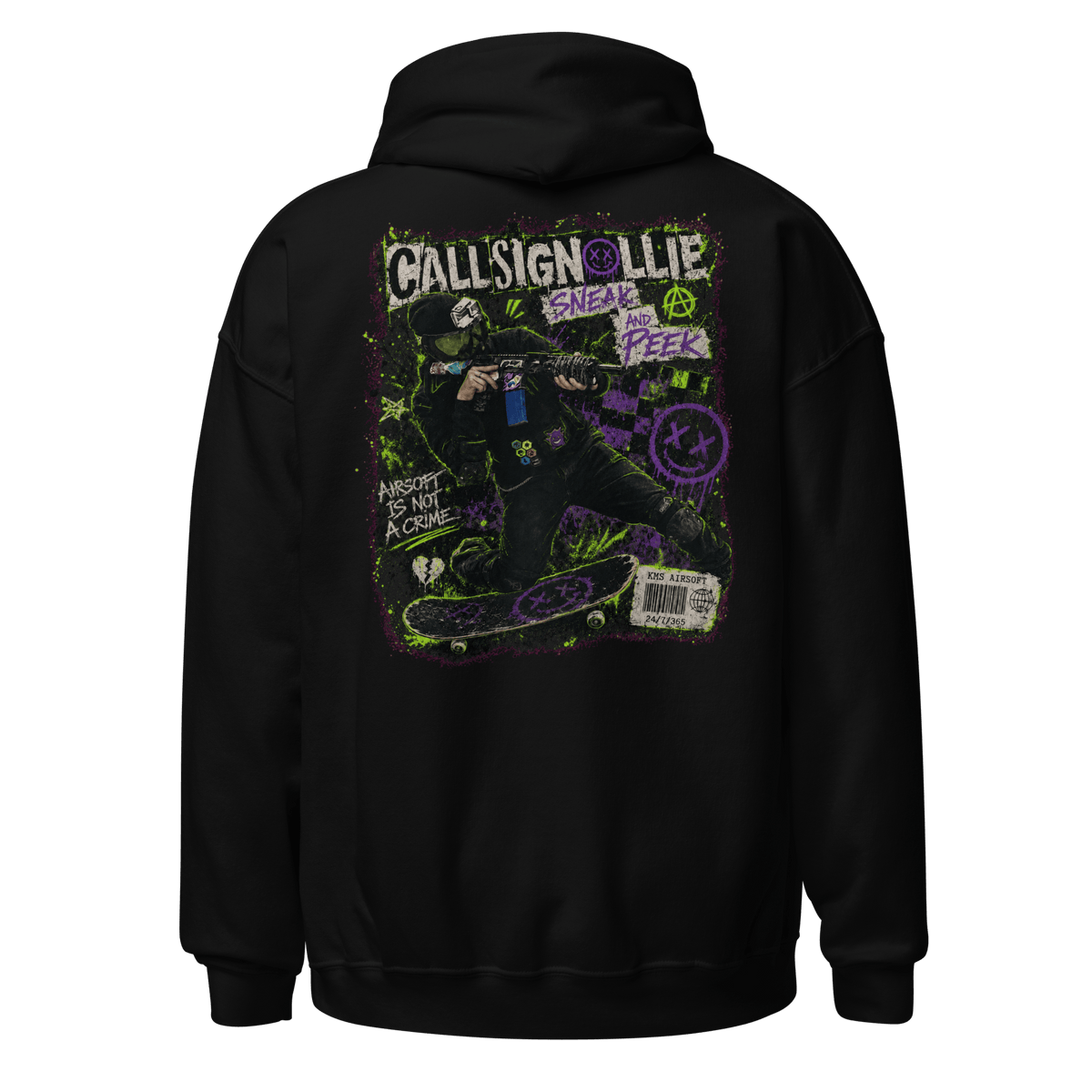 CallsignOllie Hoodie Black - Kirik Motorsports