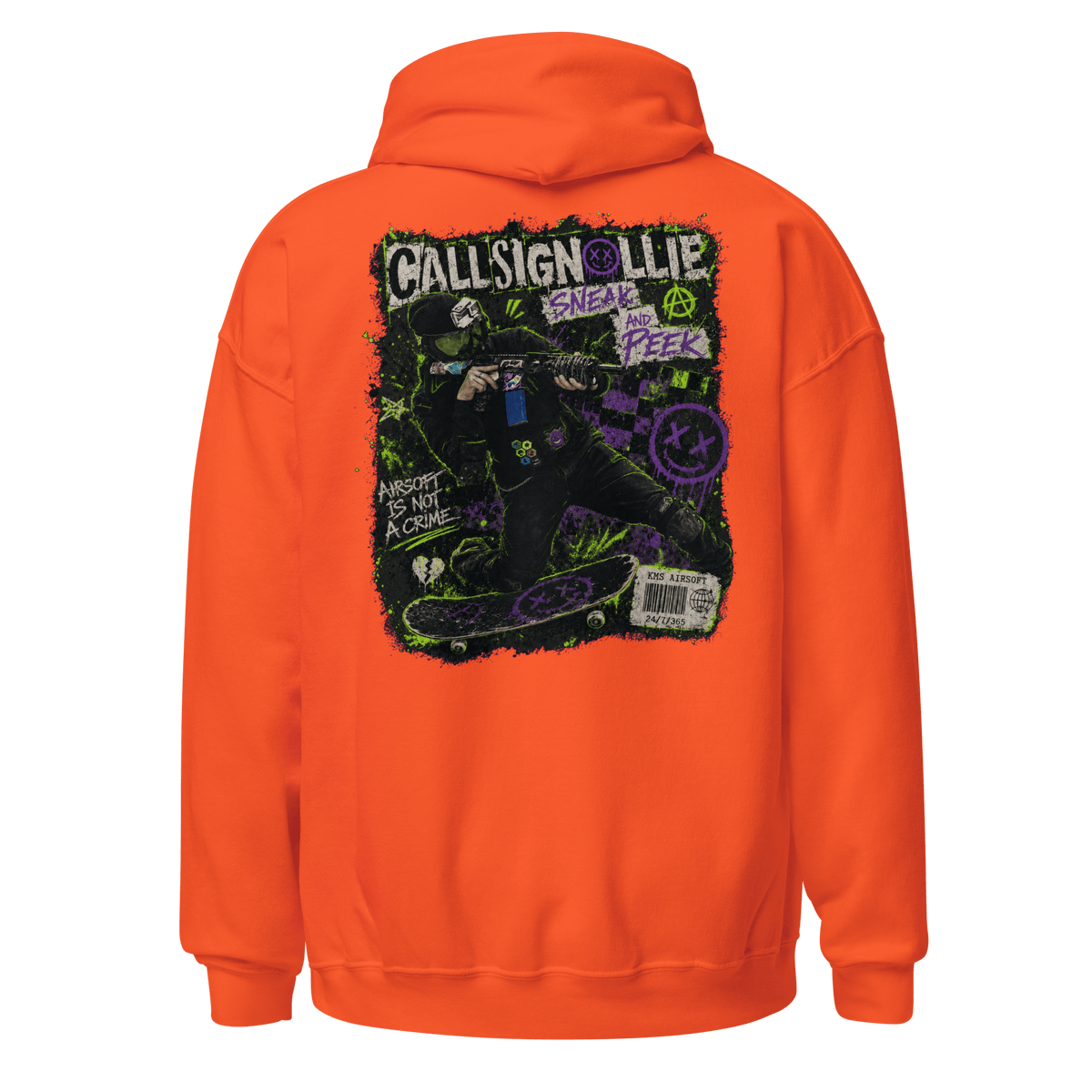 CallsignOllie Hoodie Orange - Kirik Motorsports
