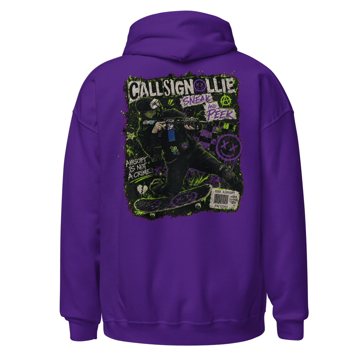 CallsignOllie Hoodie Purple - Kirik Motorsports