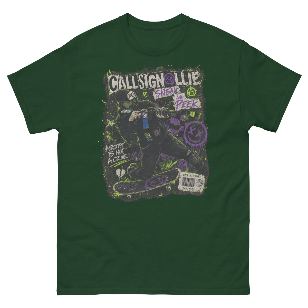CallsignOllie tee Forest Green - Kirik Motorsports
