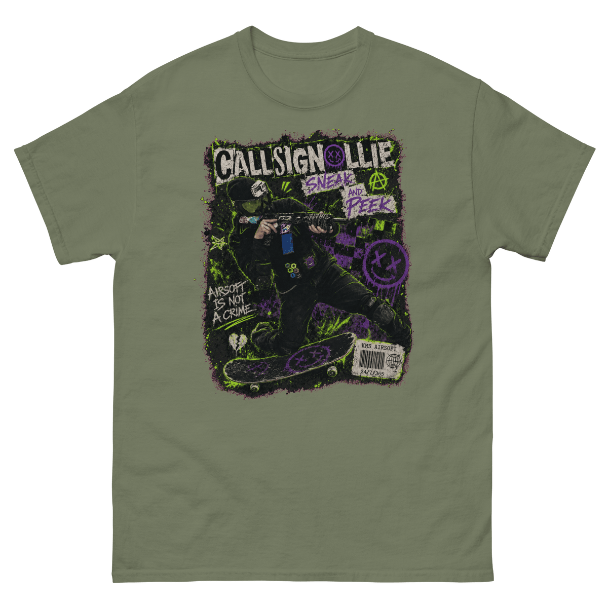 CallsignOllie tee Military Green - Kirik Motorsports