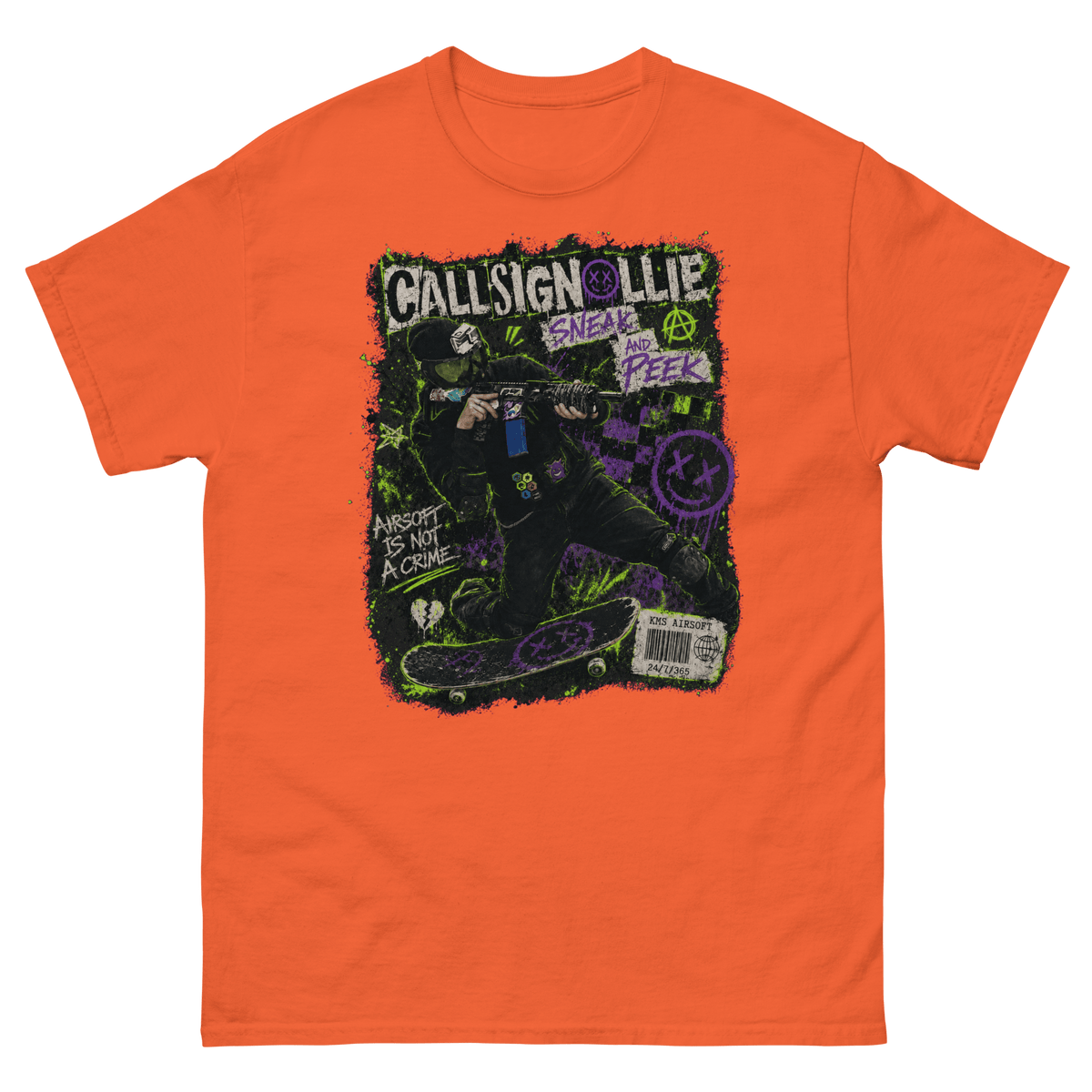 CallsignOllie tee Orange - Kirik Motorsports