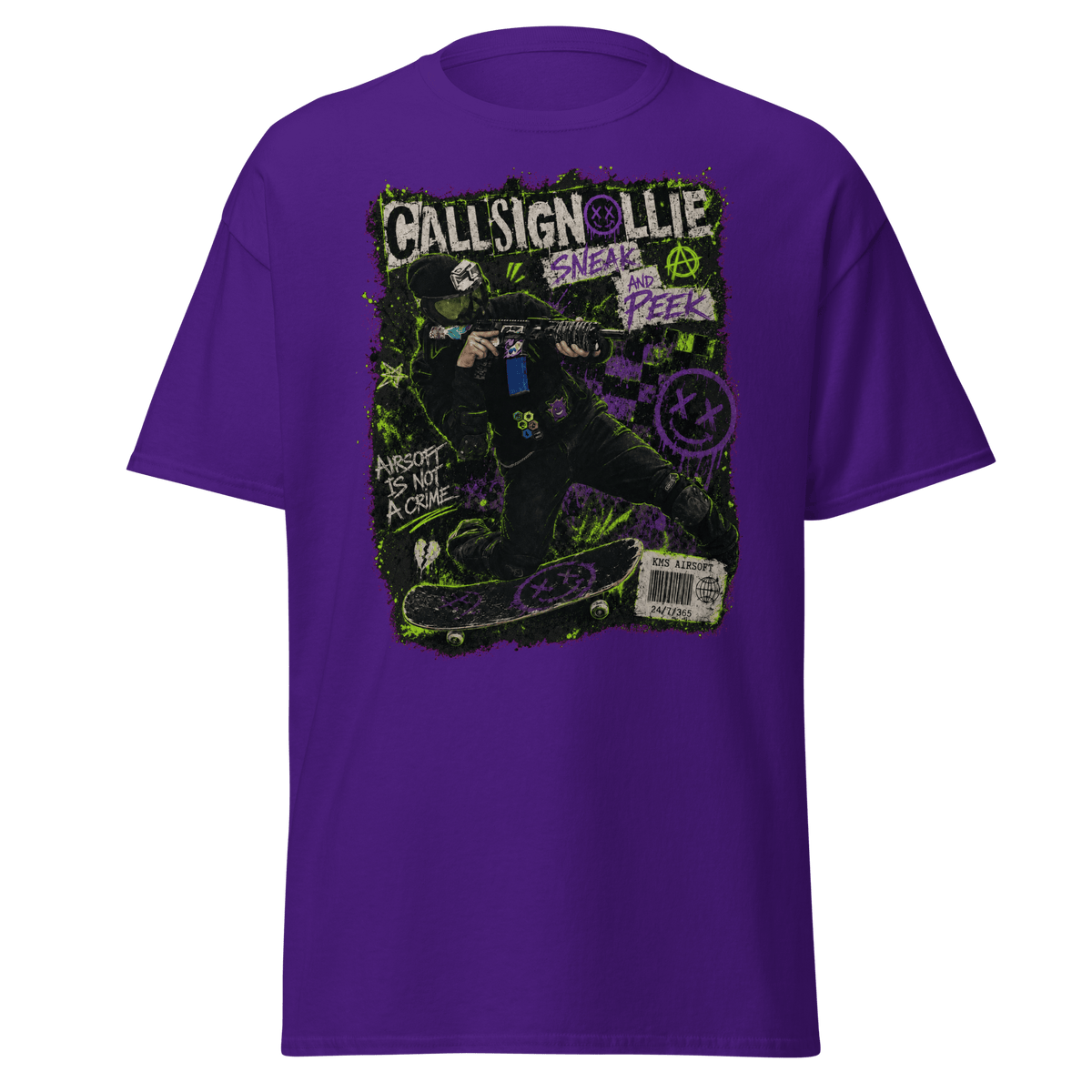 CallsignOllie tee Purple - Kirik Motorsports