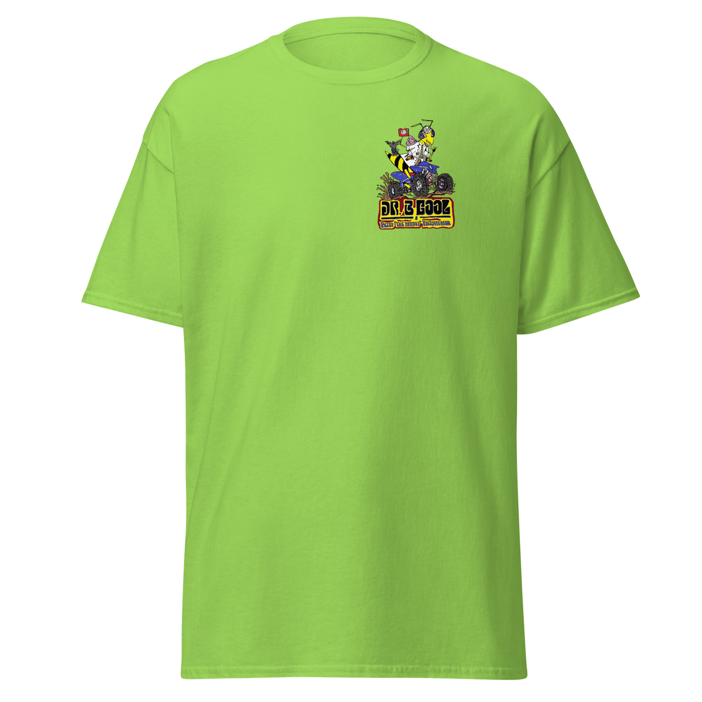 Dr. B Cool classic tee Lime - Kirik Motorsports