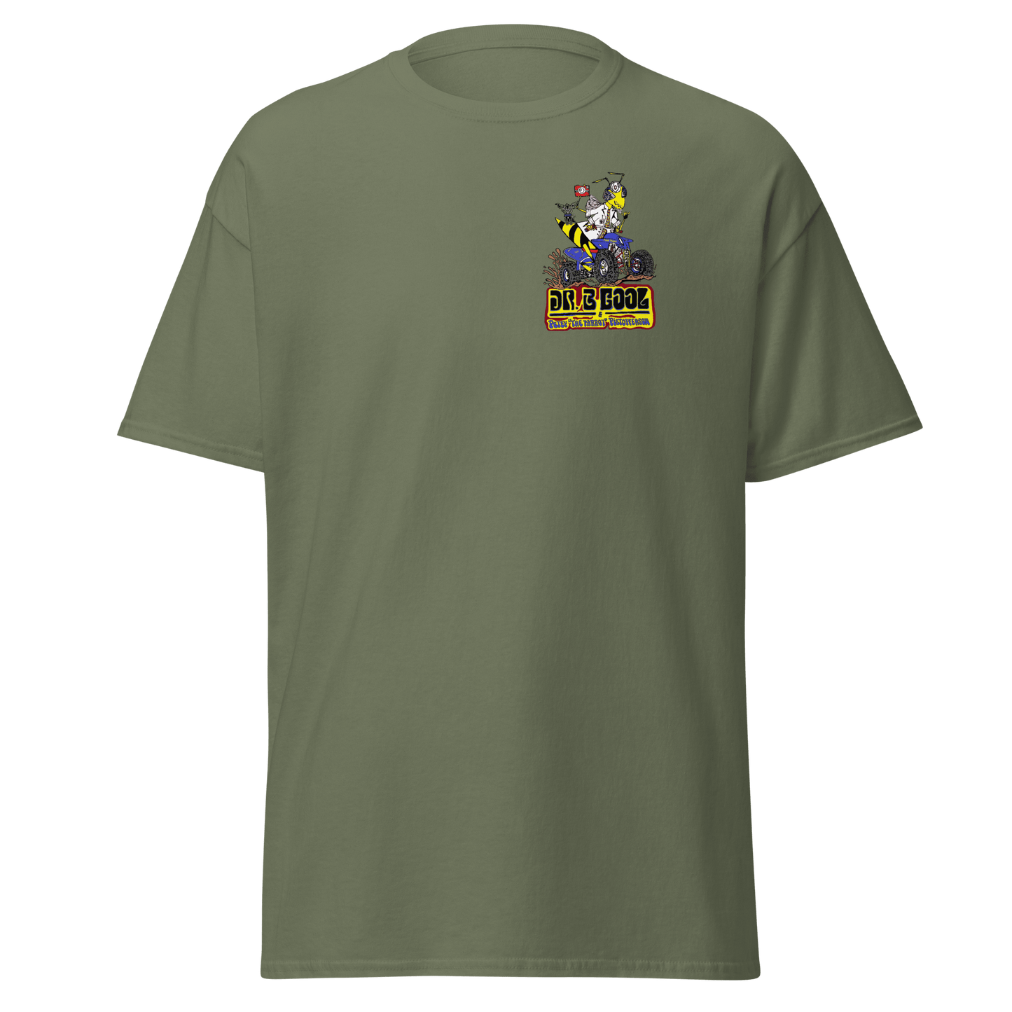 Dr. B Cool classic tee Military Green - Kirik Motorsports