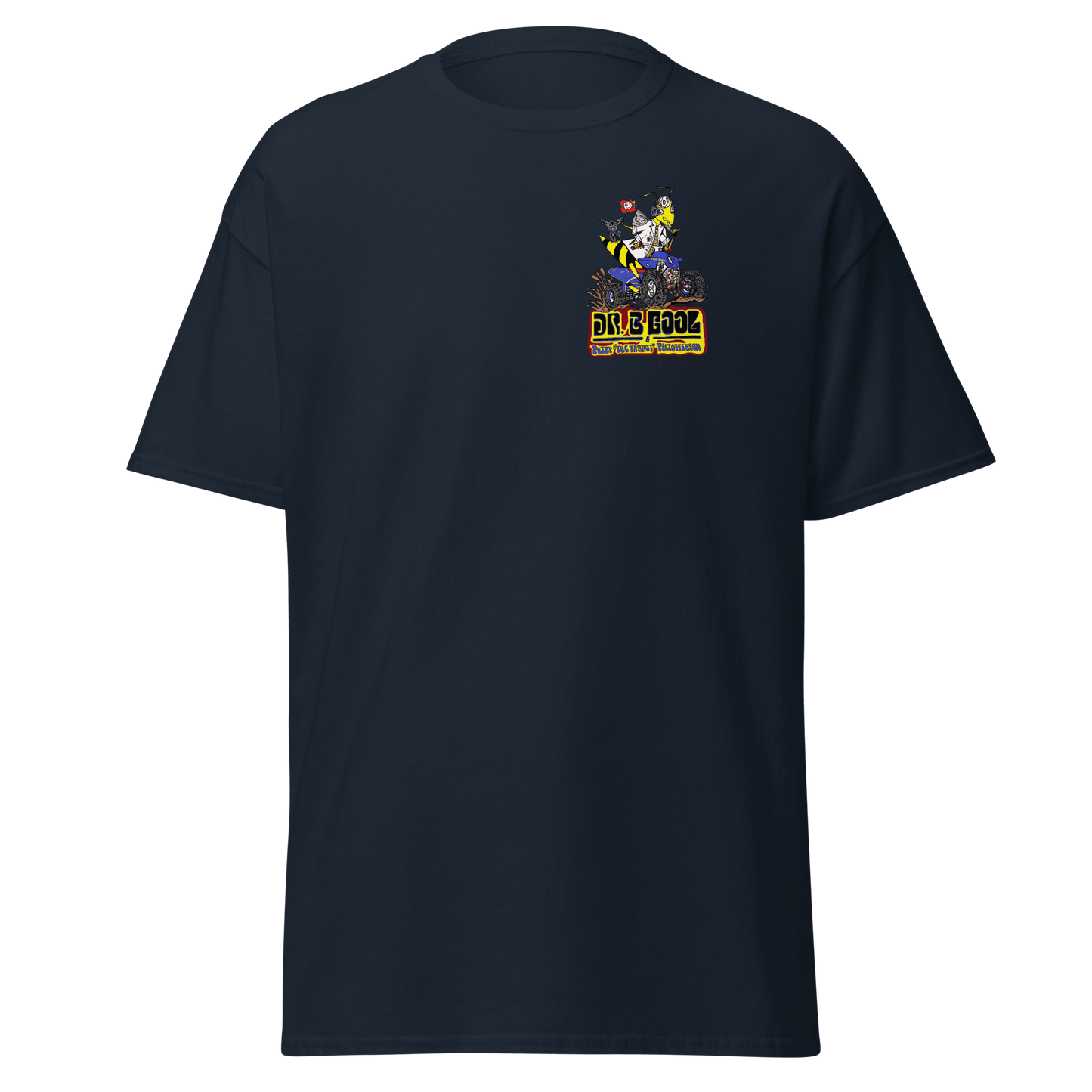 Dr. B Cool classic tee Navy - Kirik Motorsports