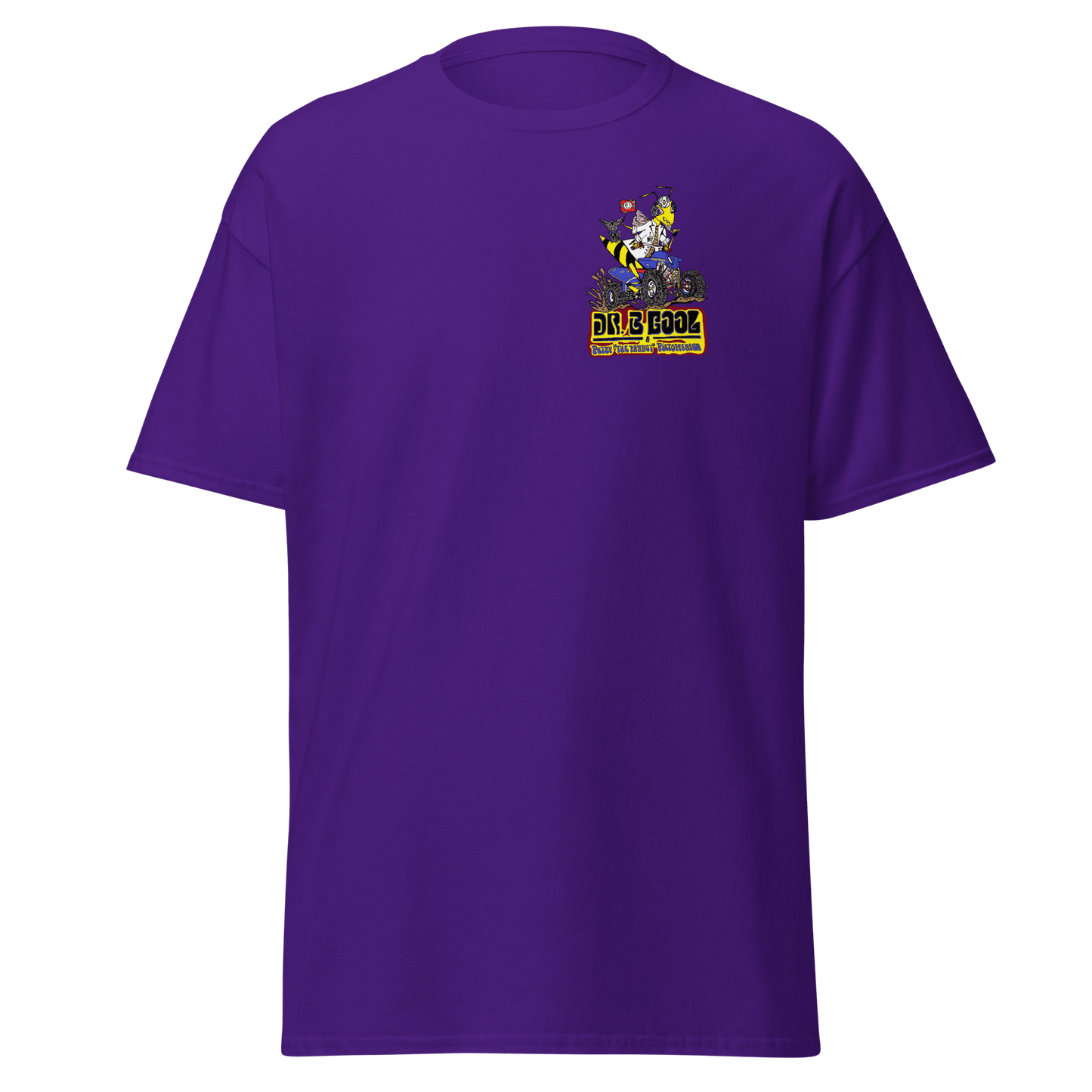 Dr. B Cool classic tee Purple - Kirik Motorsports