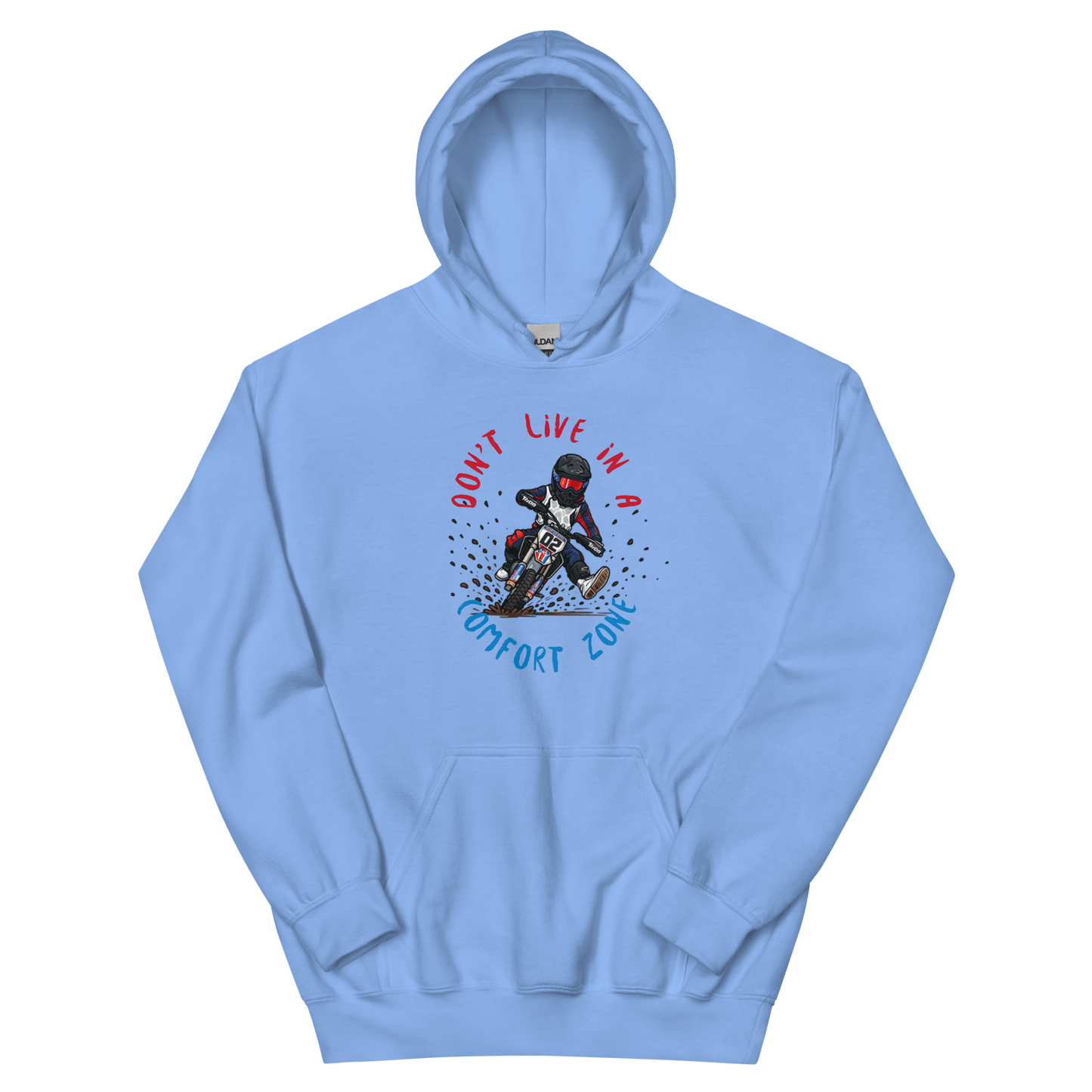 Fast Eddy Adult Hoodie Carolina Blue - Kirik Motorsports