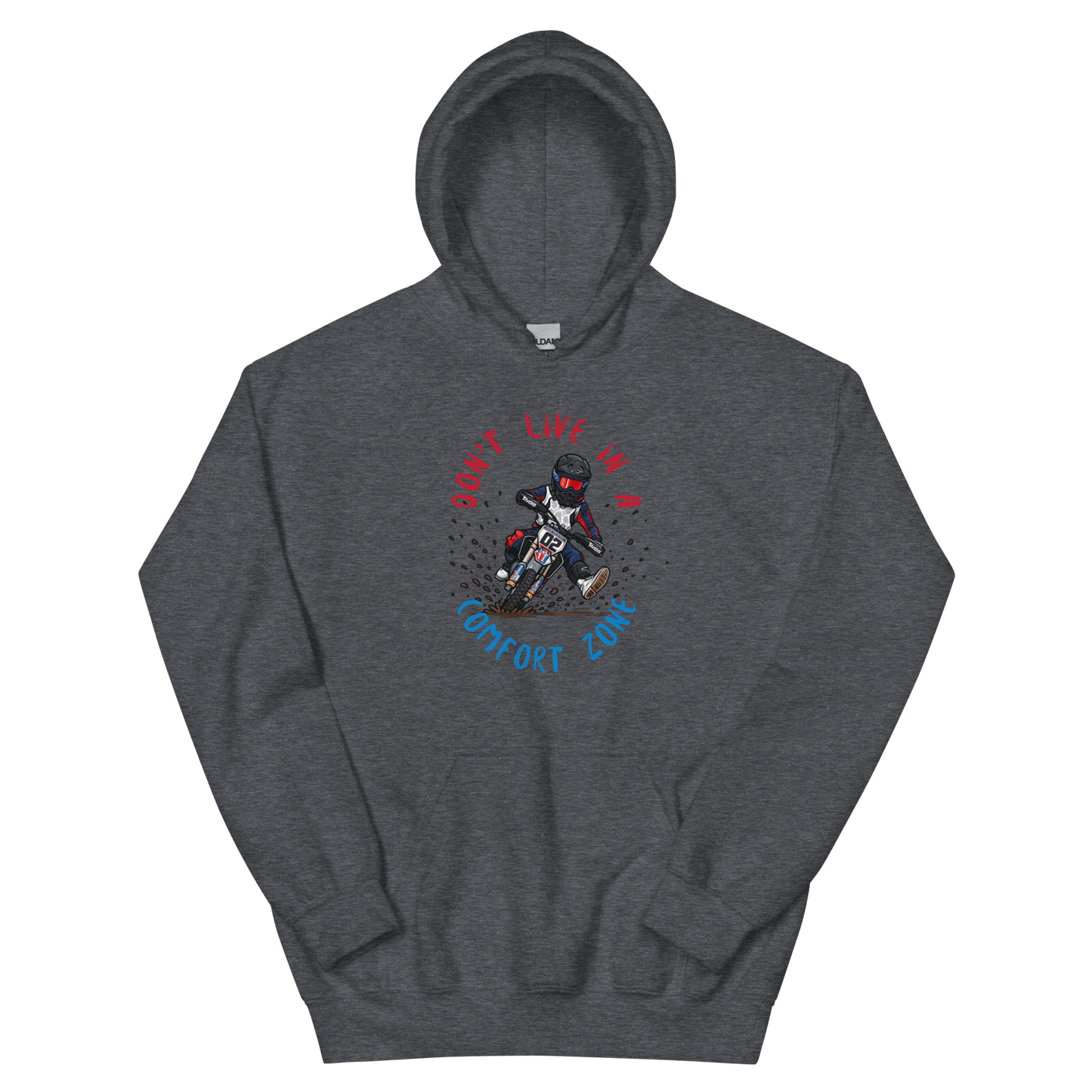 Fast Eddy Adult Hoodie Dark Heather - Kirik Motorsports