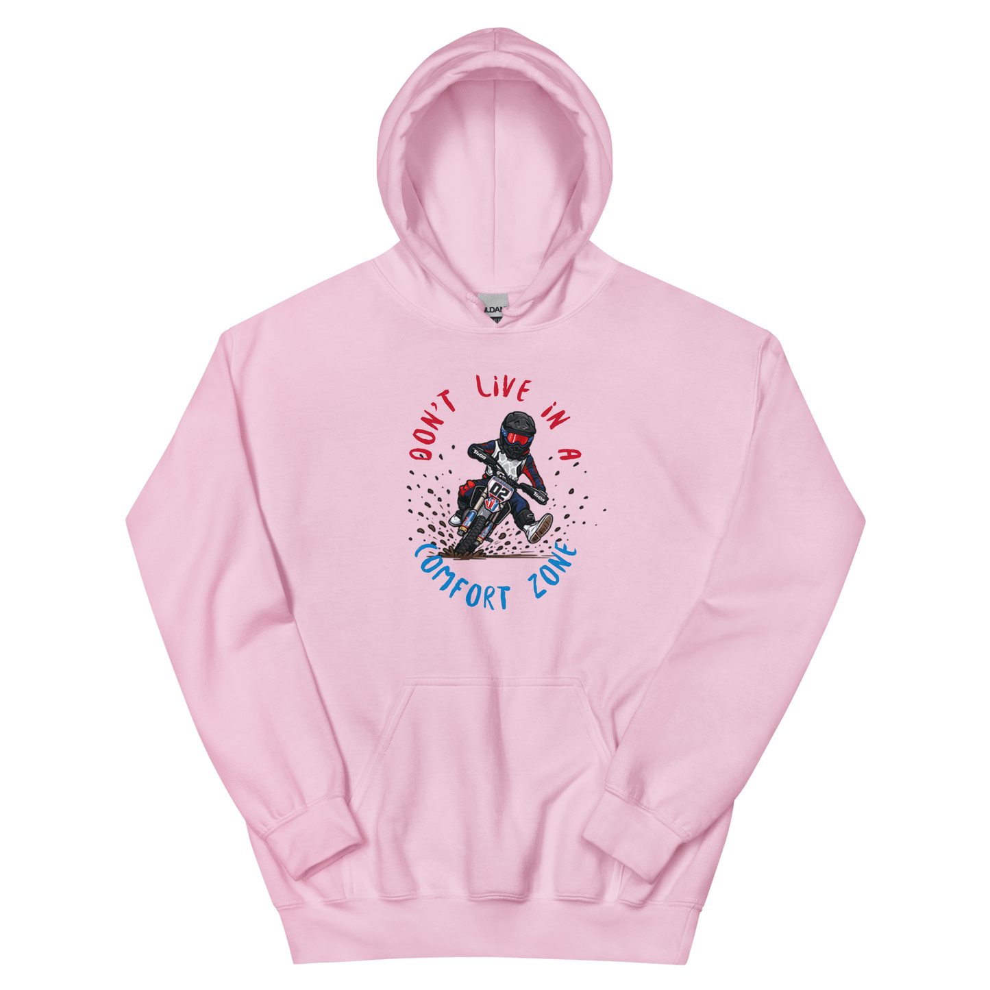 Fast Eddy Adult Hoodie Light Pink - Kirik Motorsports