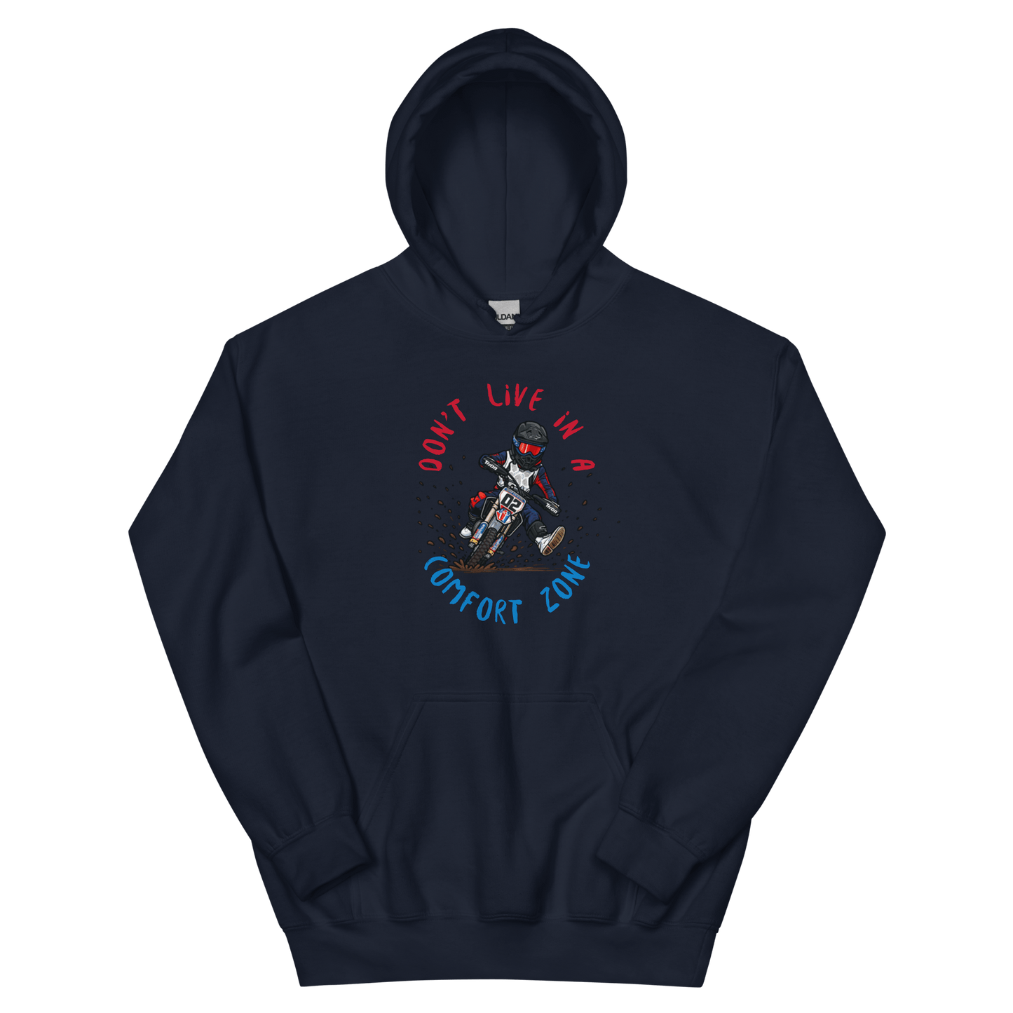 Fast Eddy Adult Hoodie Navy - Kirik Motorsports