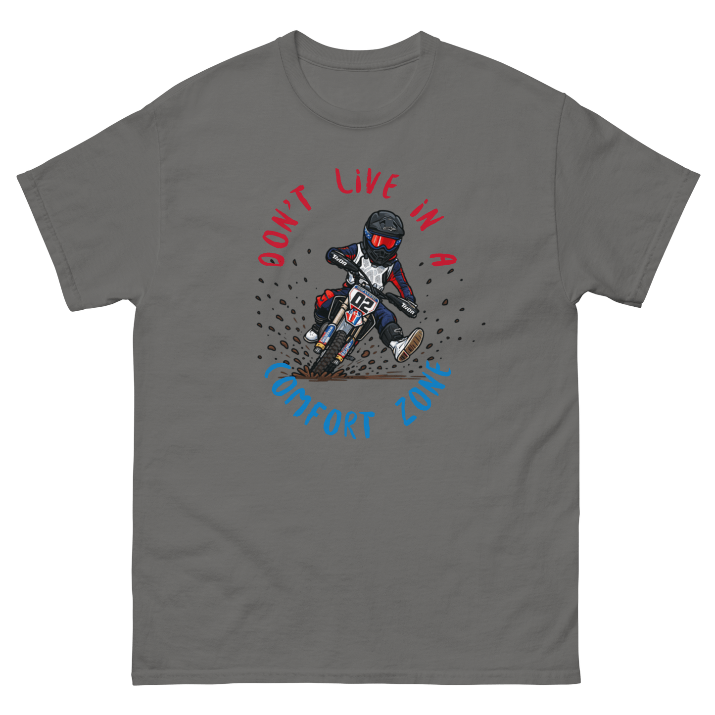 Fast Eddy Adult Tee Charcoal - Kirik Motorsports