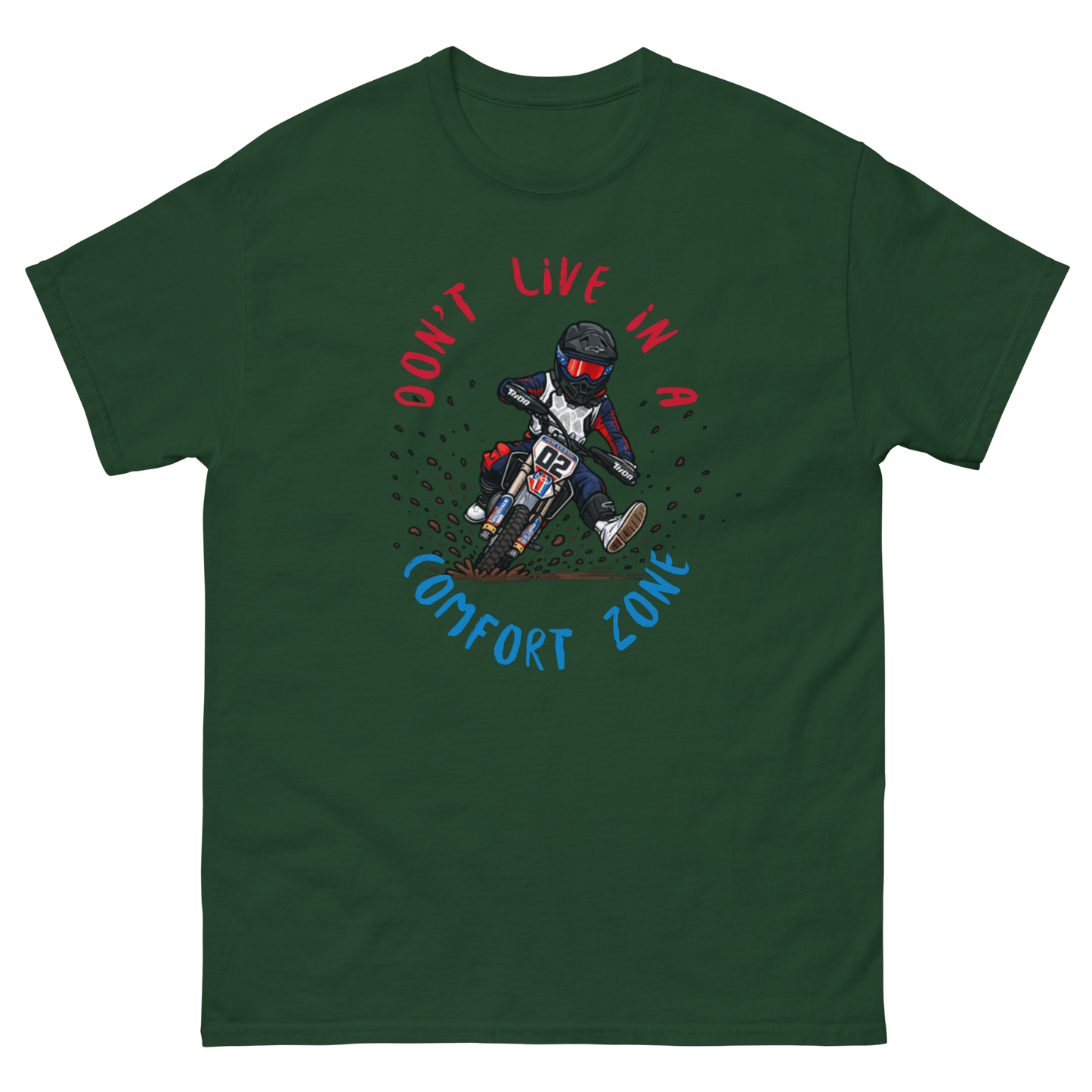 Fast Eddy Adult Tee Forest Green - Kirik Motorsports