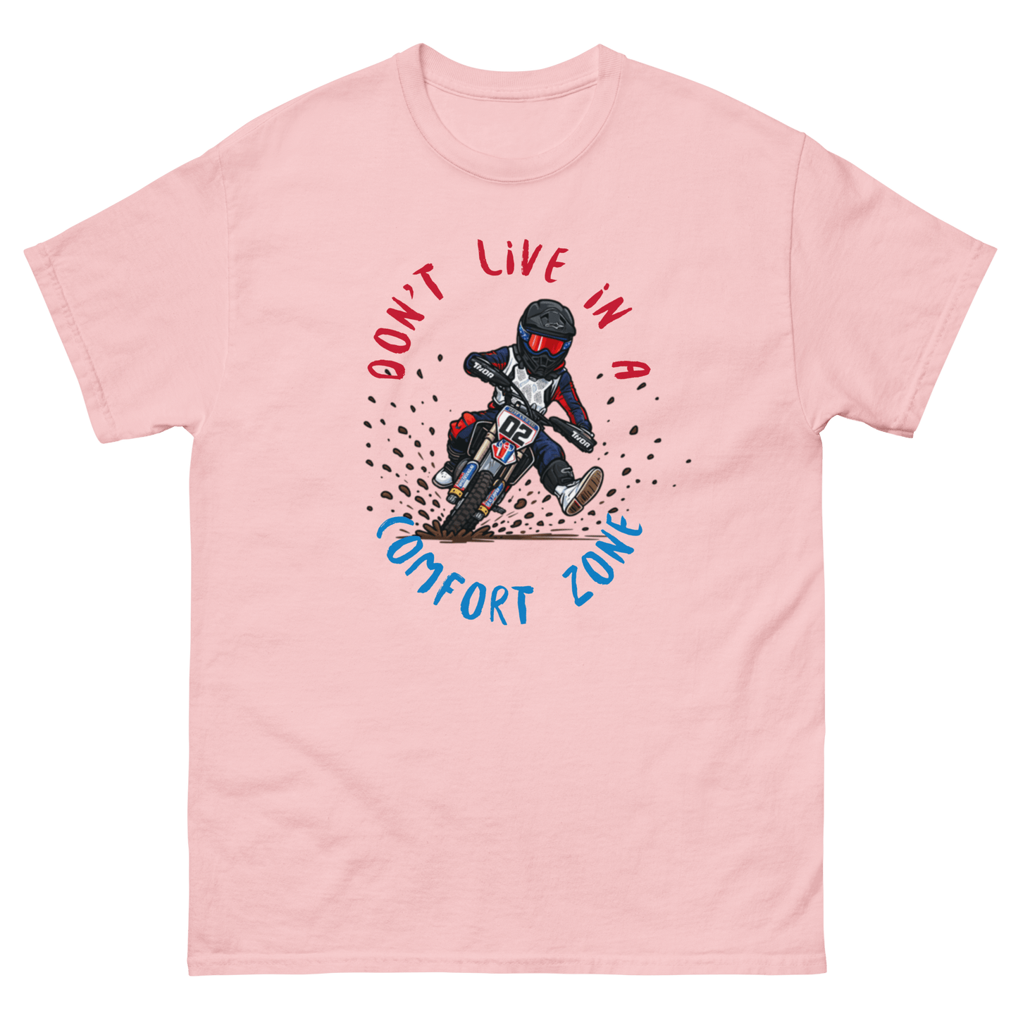 Fast Eddy Adult Tee Light Pink - Kirik Motorsports