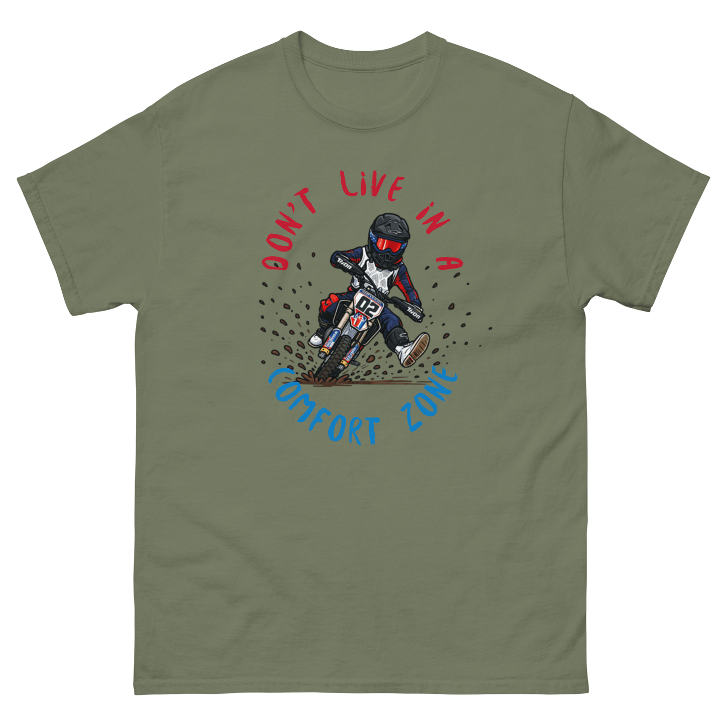 Fast Eddy Adult Tee Military Green - Kirik Motorsports