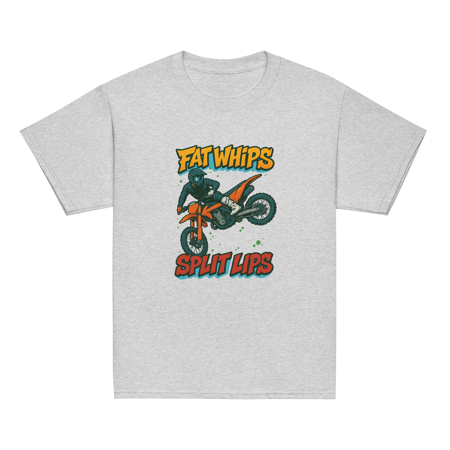 Fat Whip Youth tee Sport Grey - Kirik Motorsports