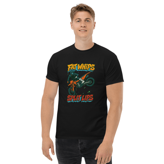 Fat Whips Adult Tee Black - Kirik Motorsports