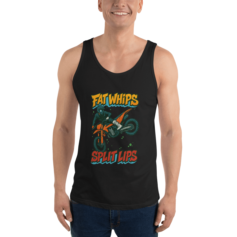 Fat Whips Tank Top Black - Kirik Motorsports
