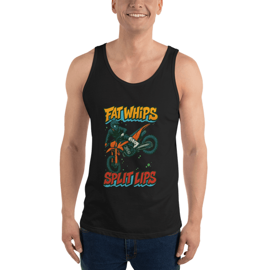 Fat Whips Tank Top Black - Kirik Motorsports