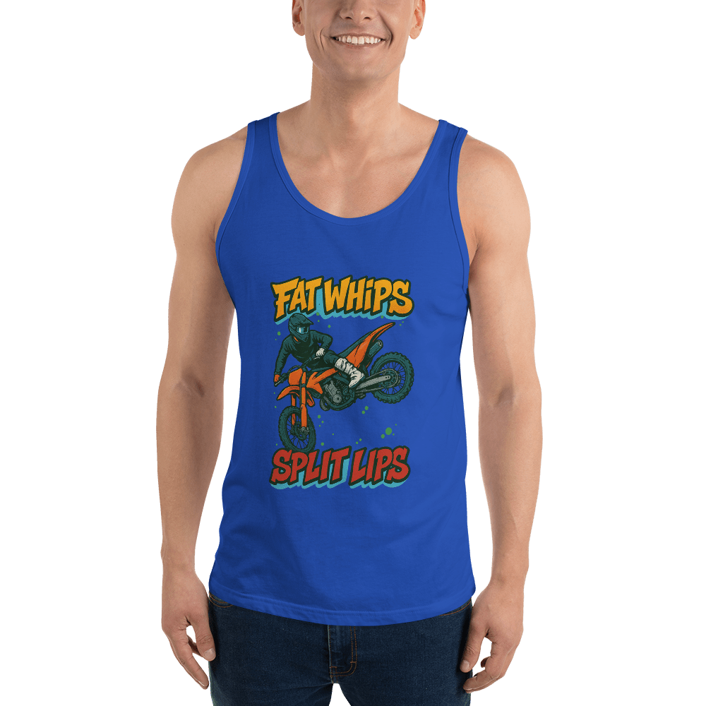 Fat Whips Tank Top True Royal - Kirik Motorsports
