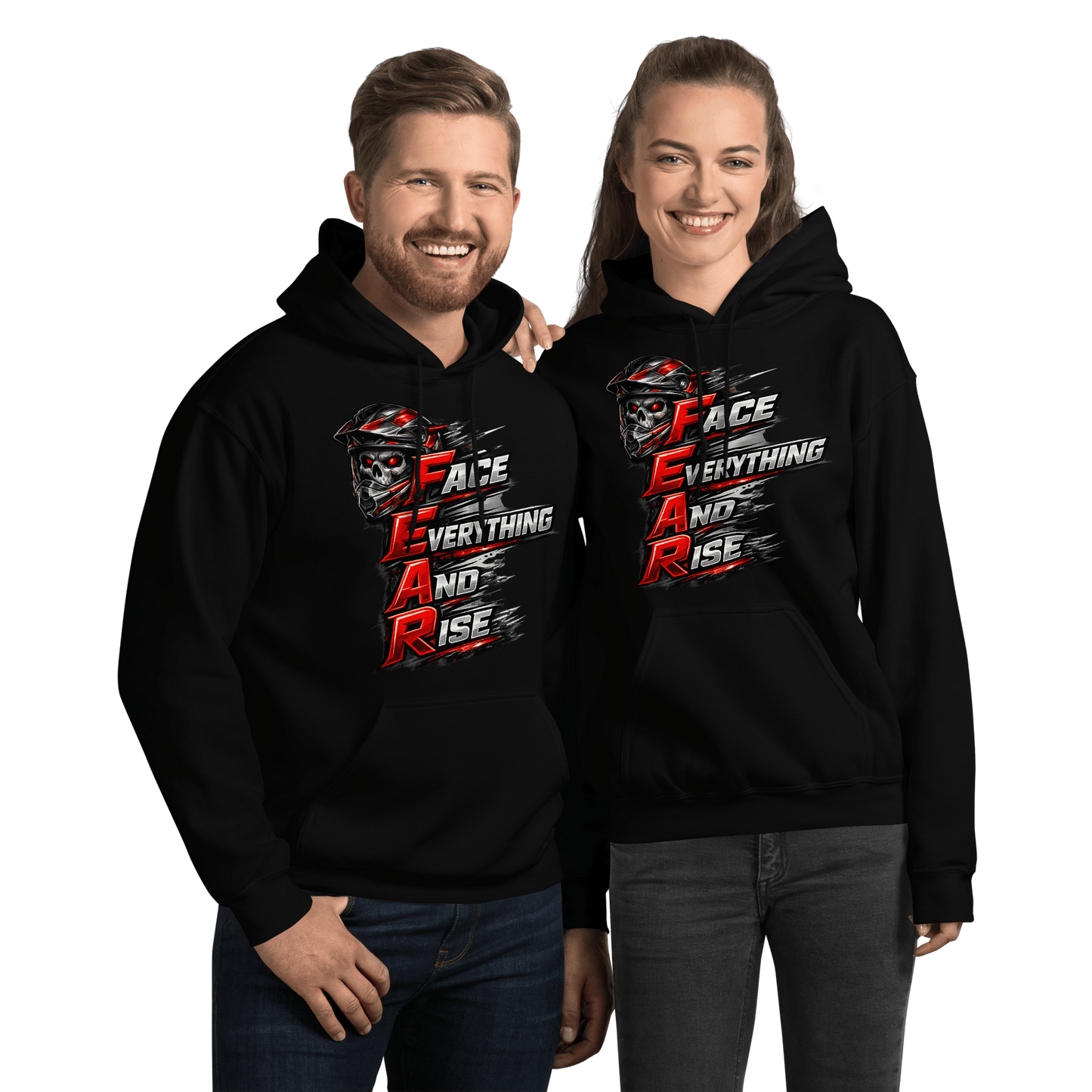 FEAR Adult Hoodie Black - Kirik Motorsports
