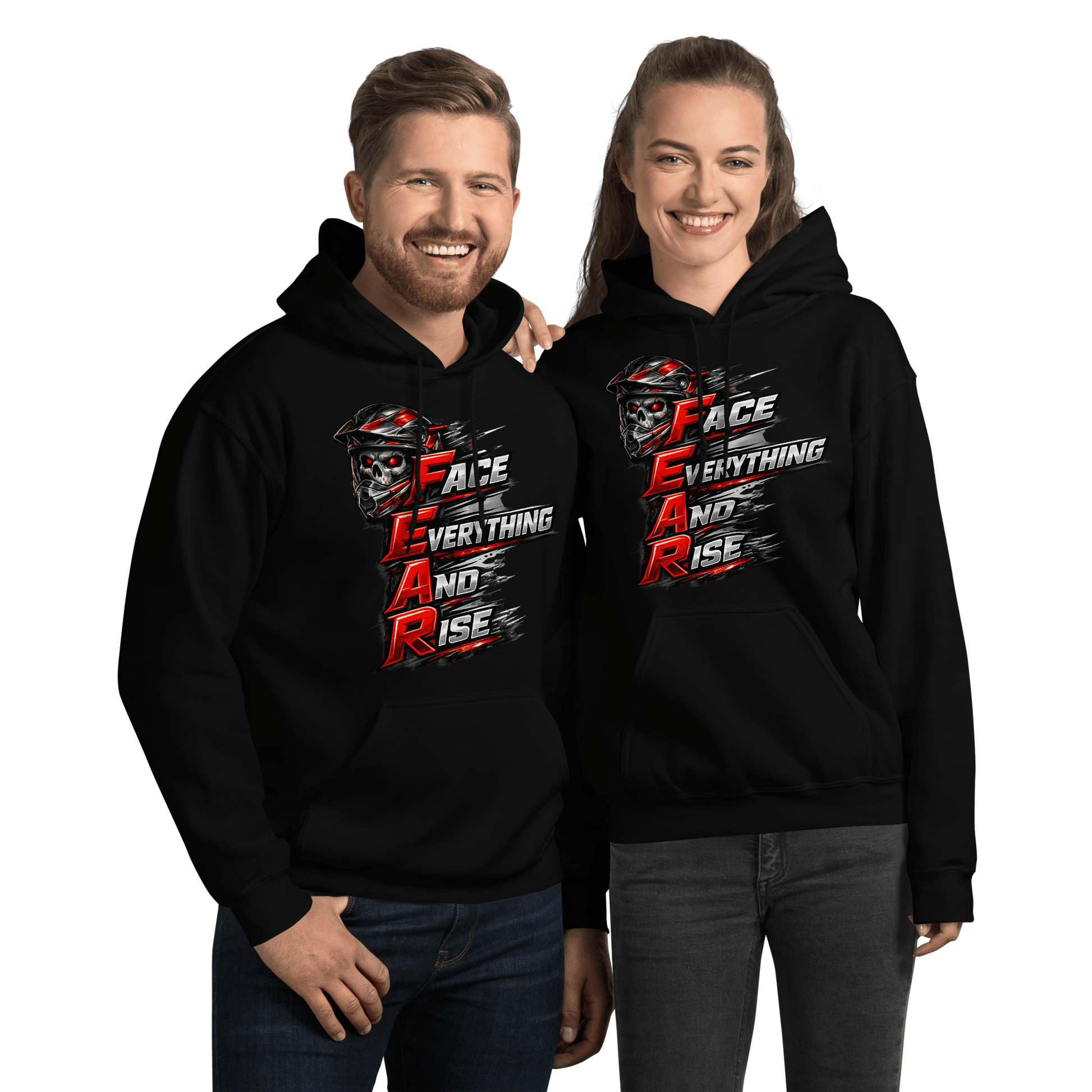 FEAR Adult Hoodie Black - Kirik Motorsports