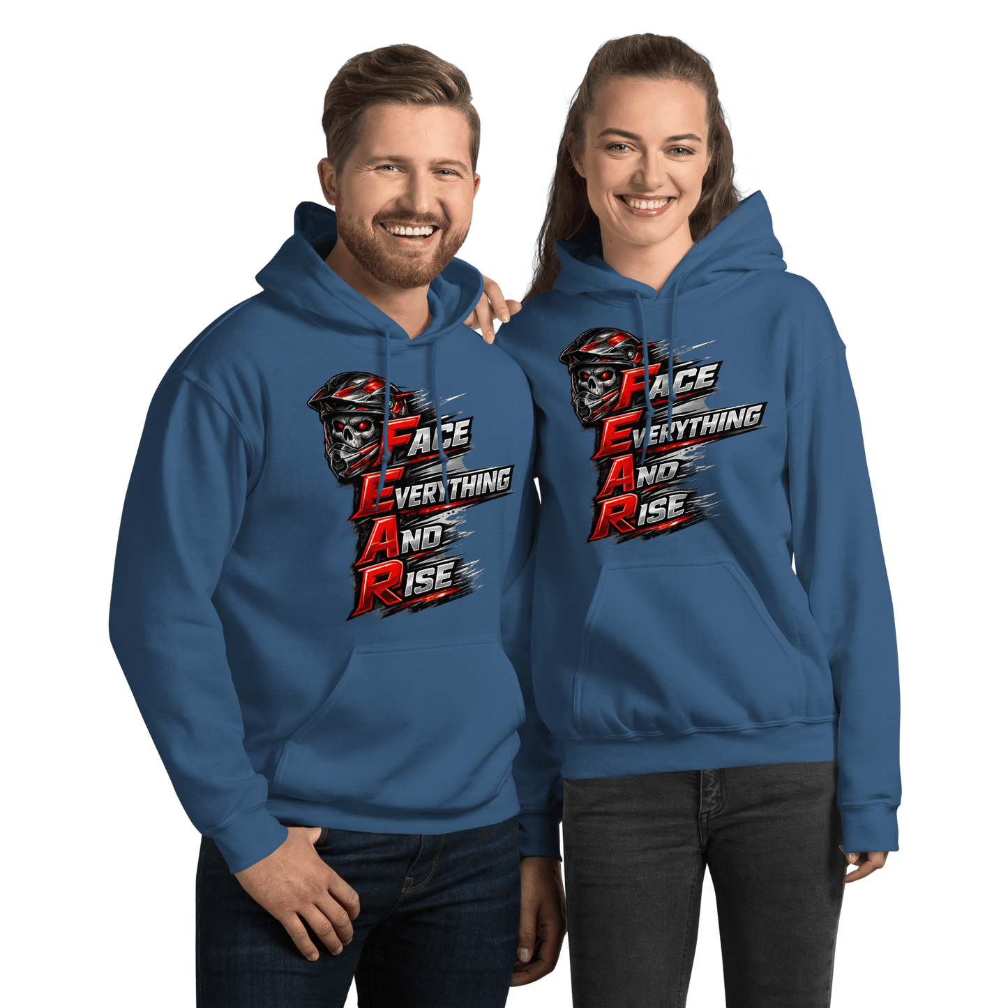 FEAR Adult Hoodie Indigo Blue - Kirik Motorsports