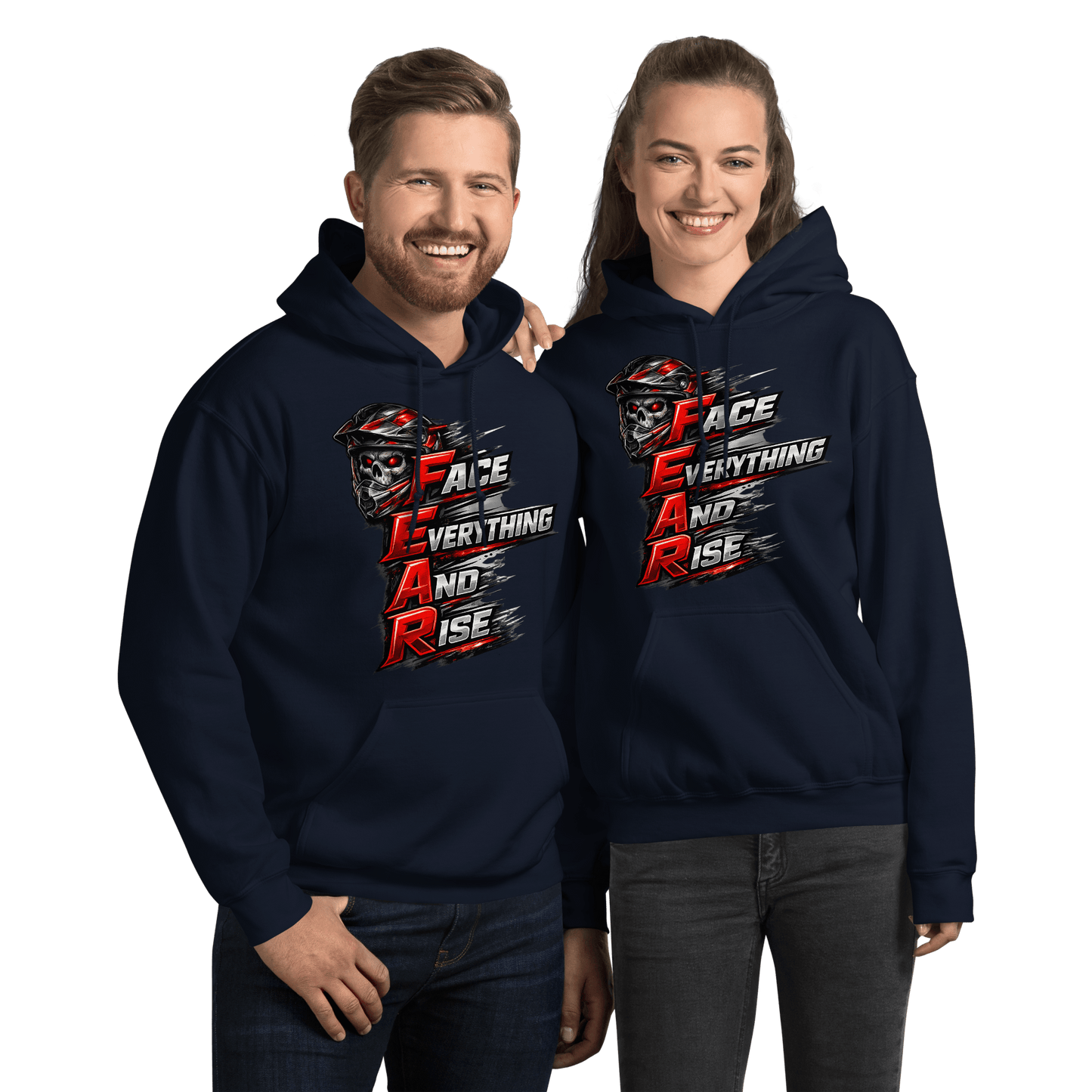 FEAR Adult Hoodie Navy - Kirik Motorsports