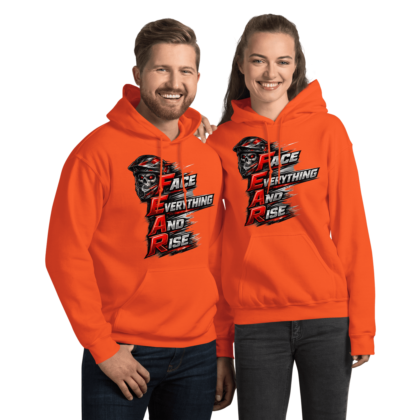 FEAR Adult Hoodie Orange - Kirik Motorsports