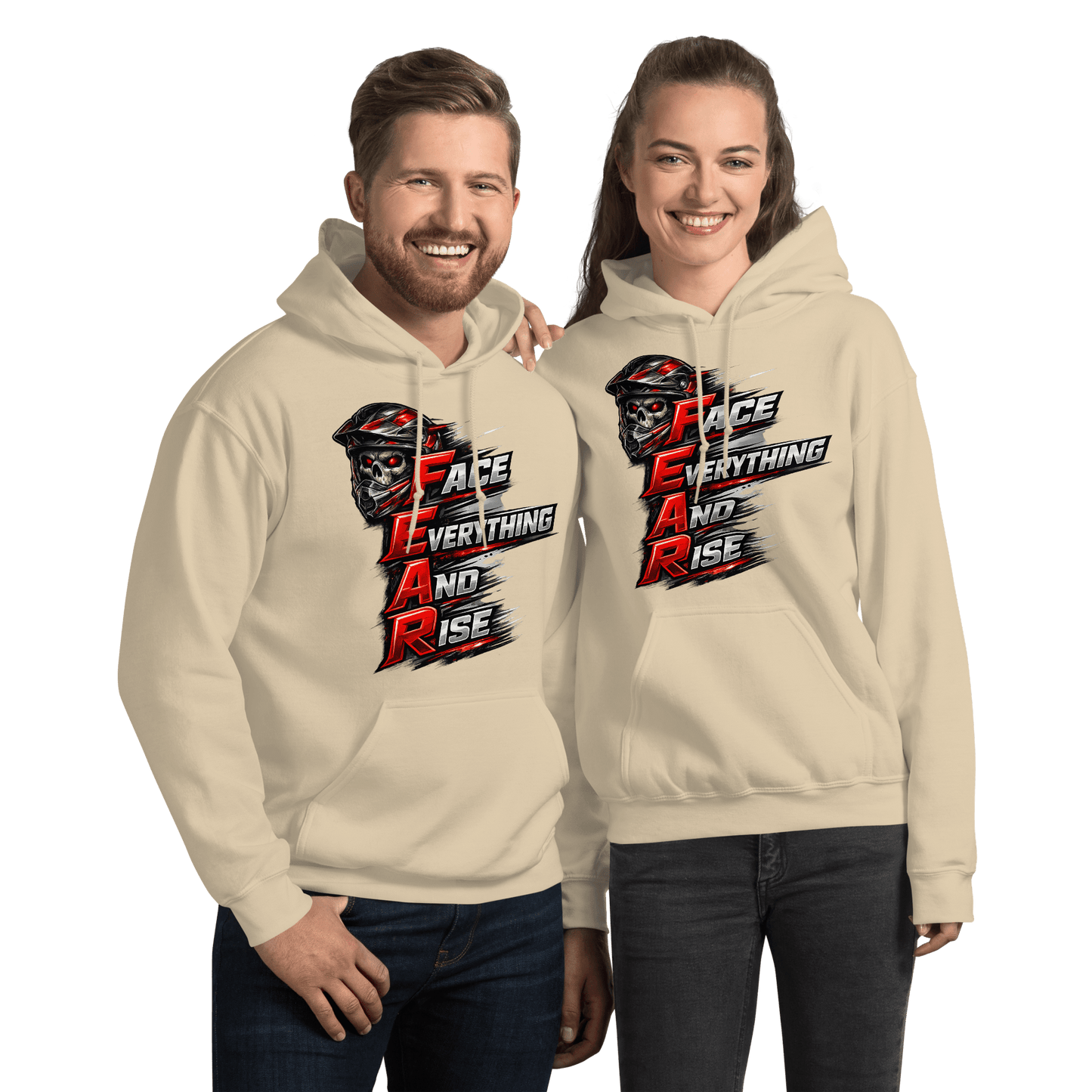 FEAR Adult Hoodie Sand - Kirik Motorsports