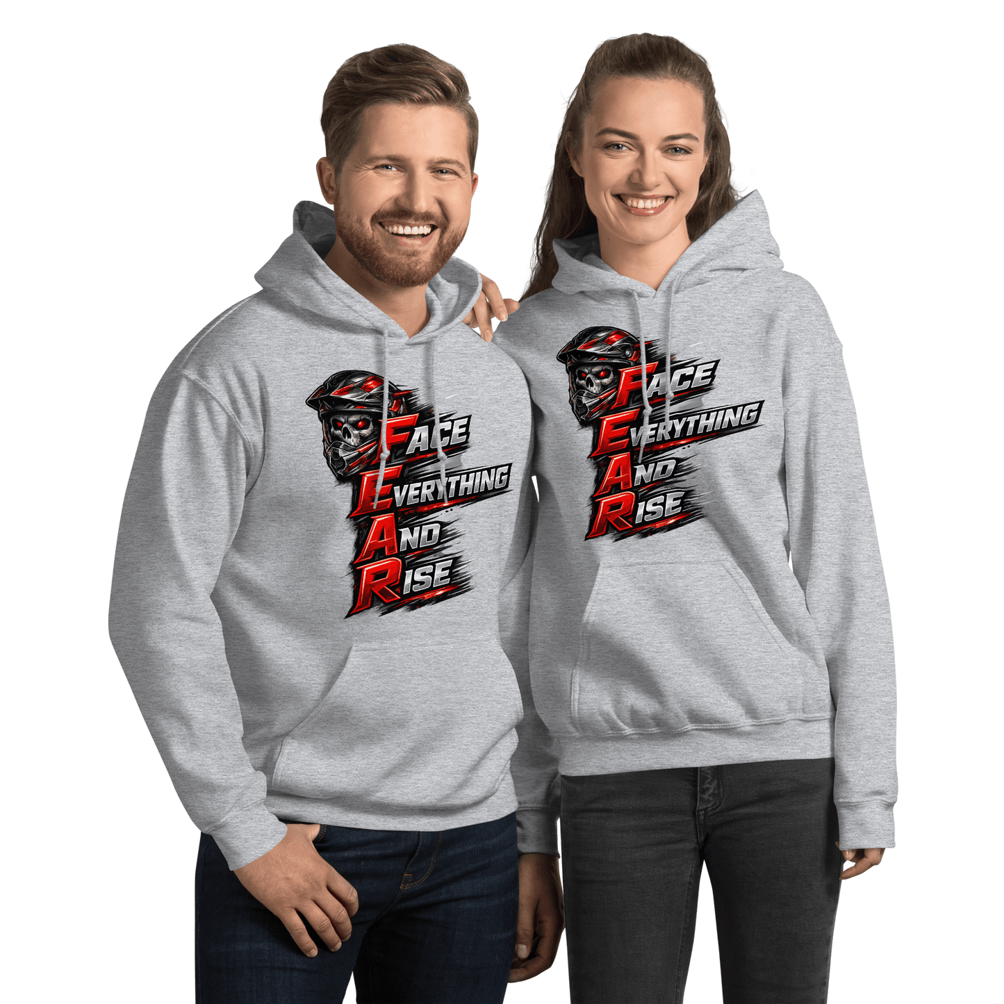 FEAR Adult Hoodie Sport Grey - Kirik Motorsports