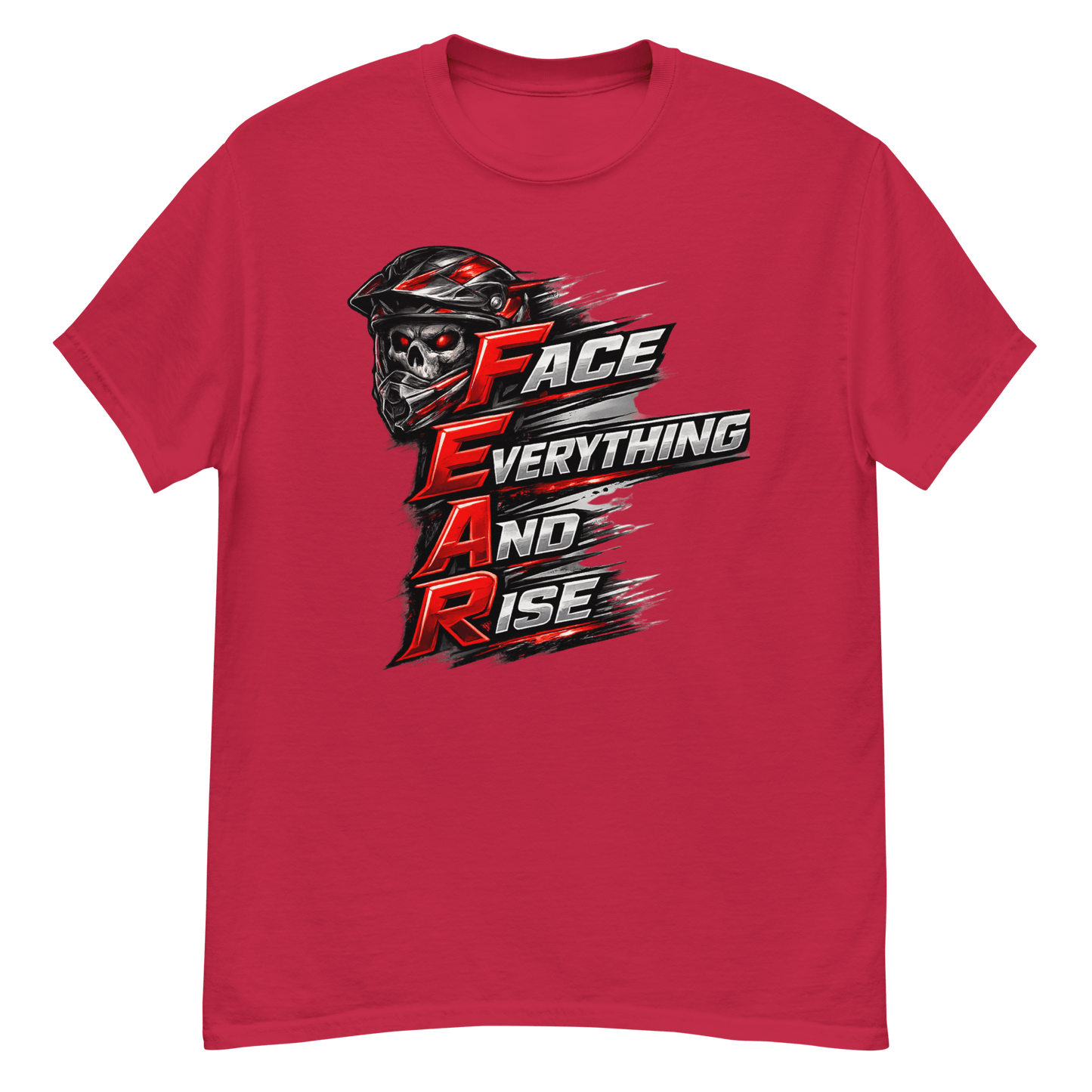 FEAR Adult Tee Cardinal - Kirik Motorsports