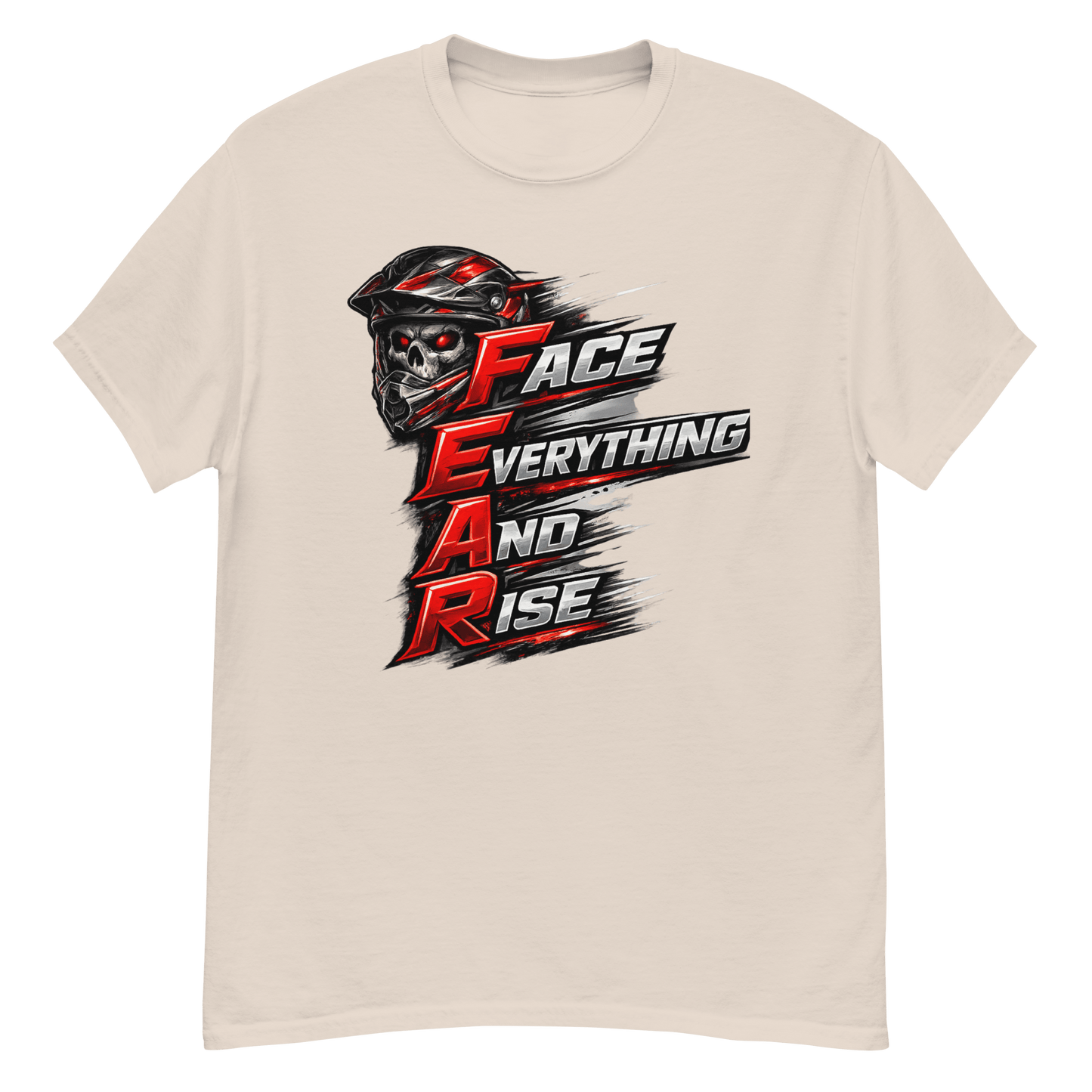 FEAR Adult Tee Natural - Kirik Motorsports