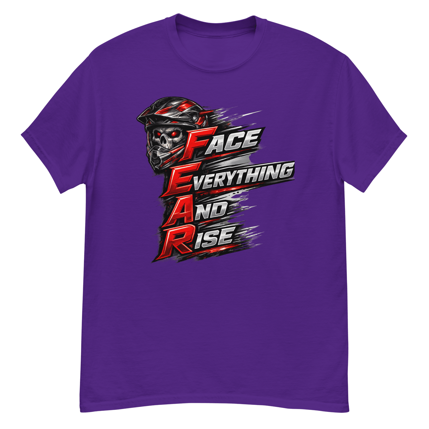 FEAR Adult Tee Purple - Kirik Motorsports