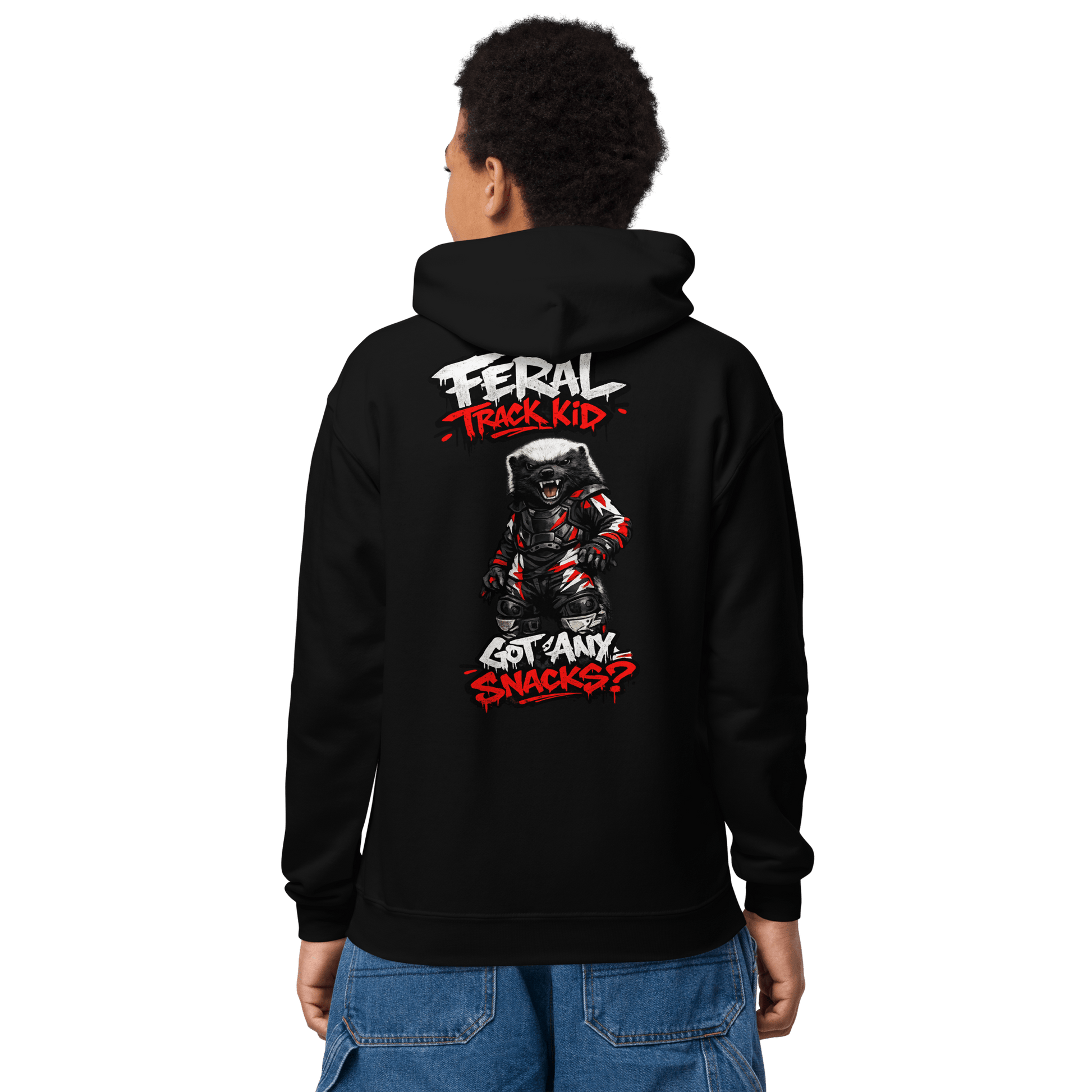 Feral Badger Hoodie Black - Kirik Motorsports