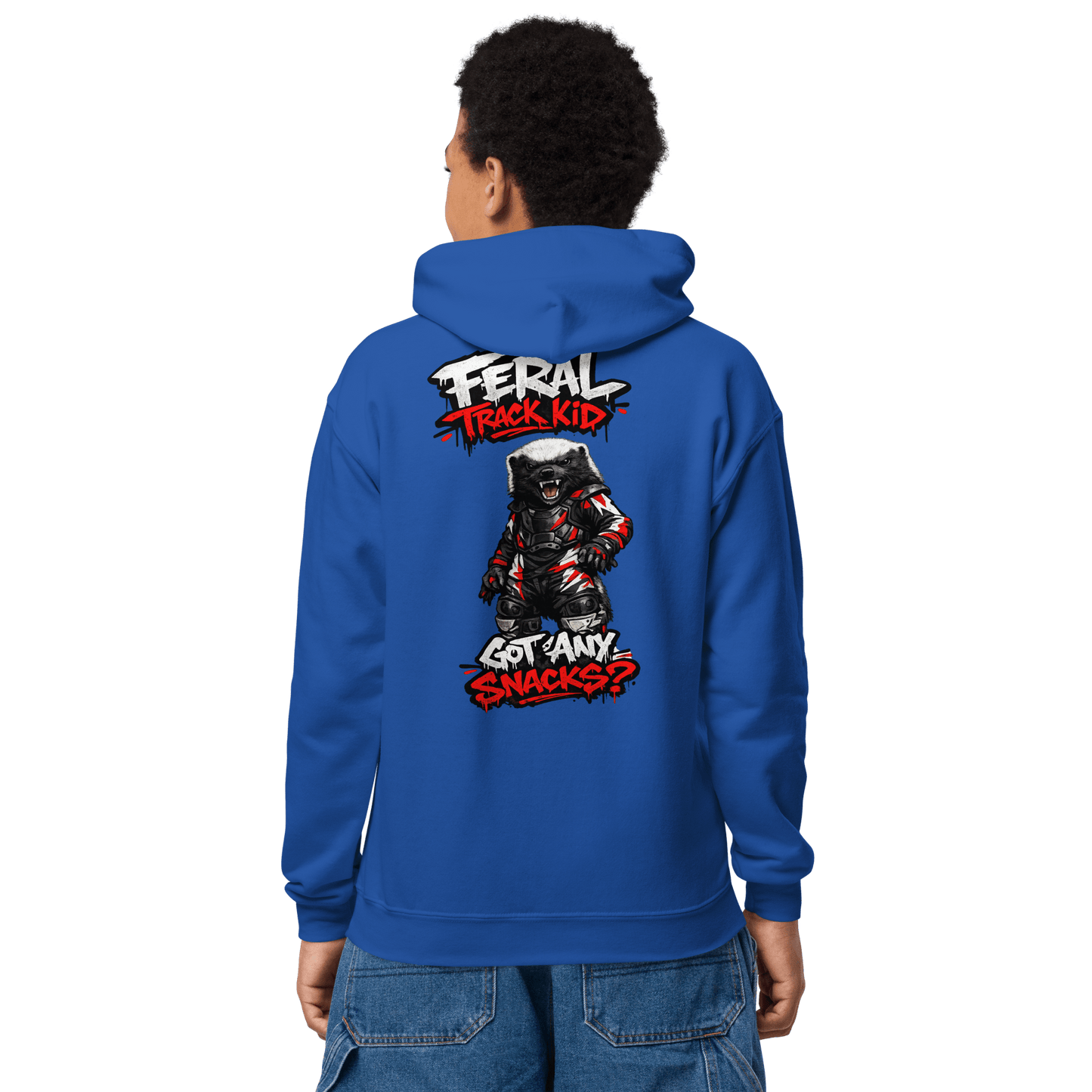 Feral Badger Hoodie Royal - Kirik Motorsports