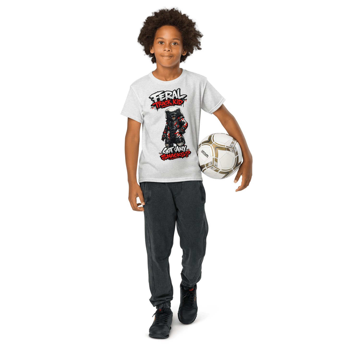 Feral Badger Tee Ash - Kirik Motorsports