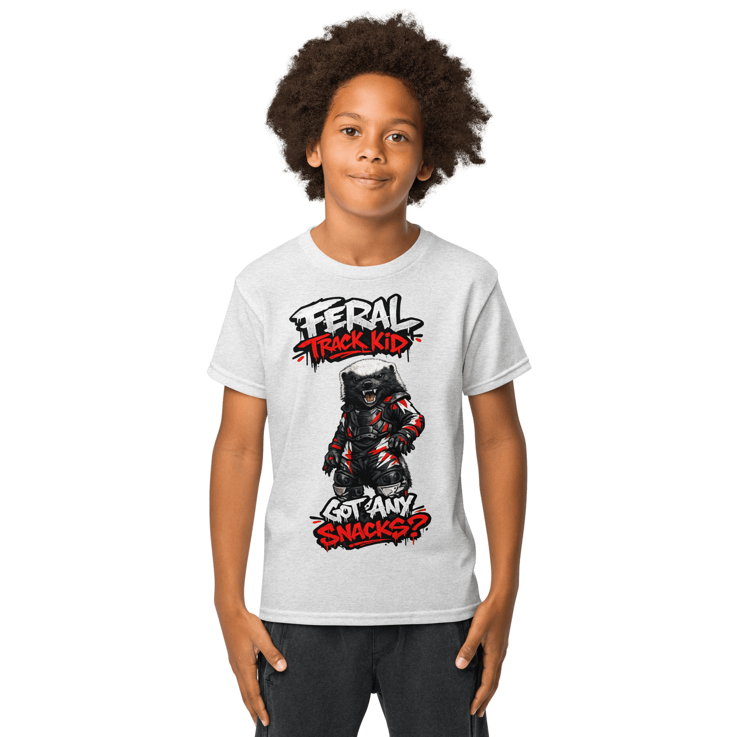 Feral Badger Tee Ash - Kirik Motorsports