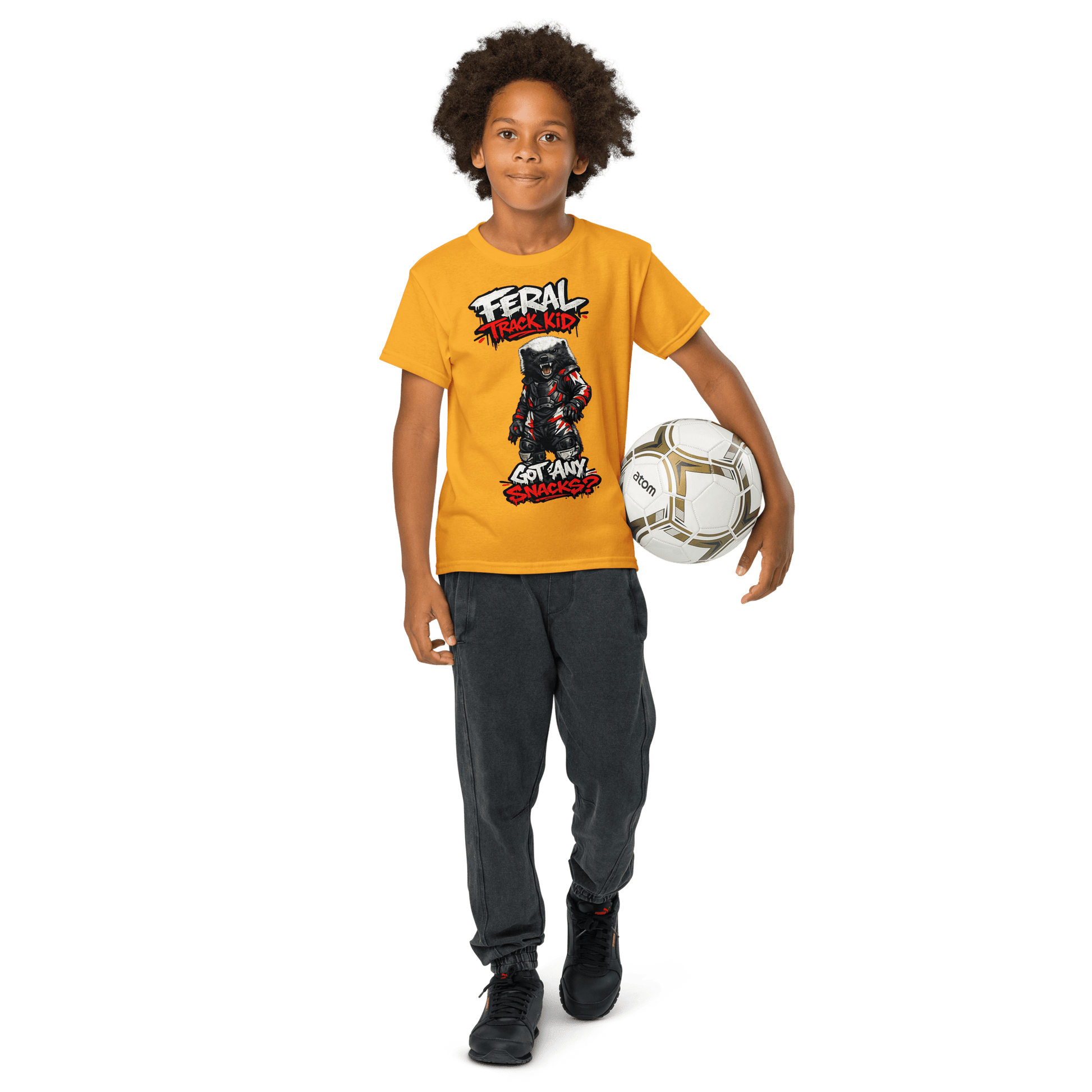Feral Badger Tee Gold - Kirik Motorsports