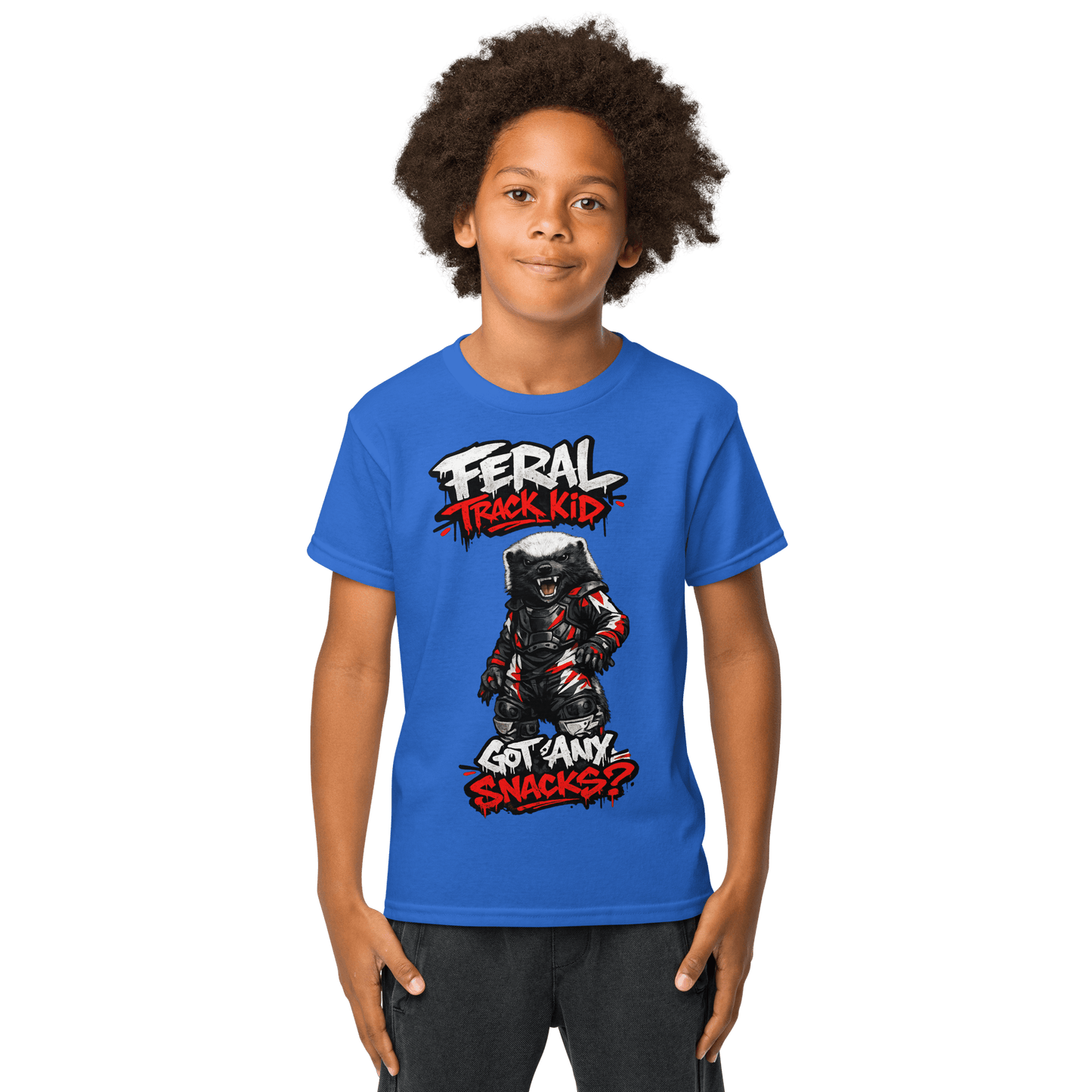 Feral Badger Tee Royal - Kirik Motorsports