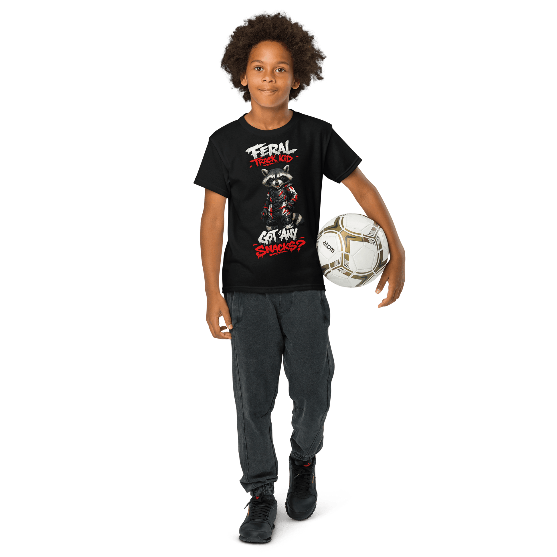 Feral Racoon Tee Black - Kirik Motorsports