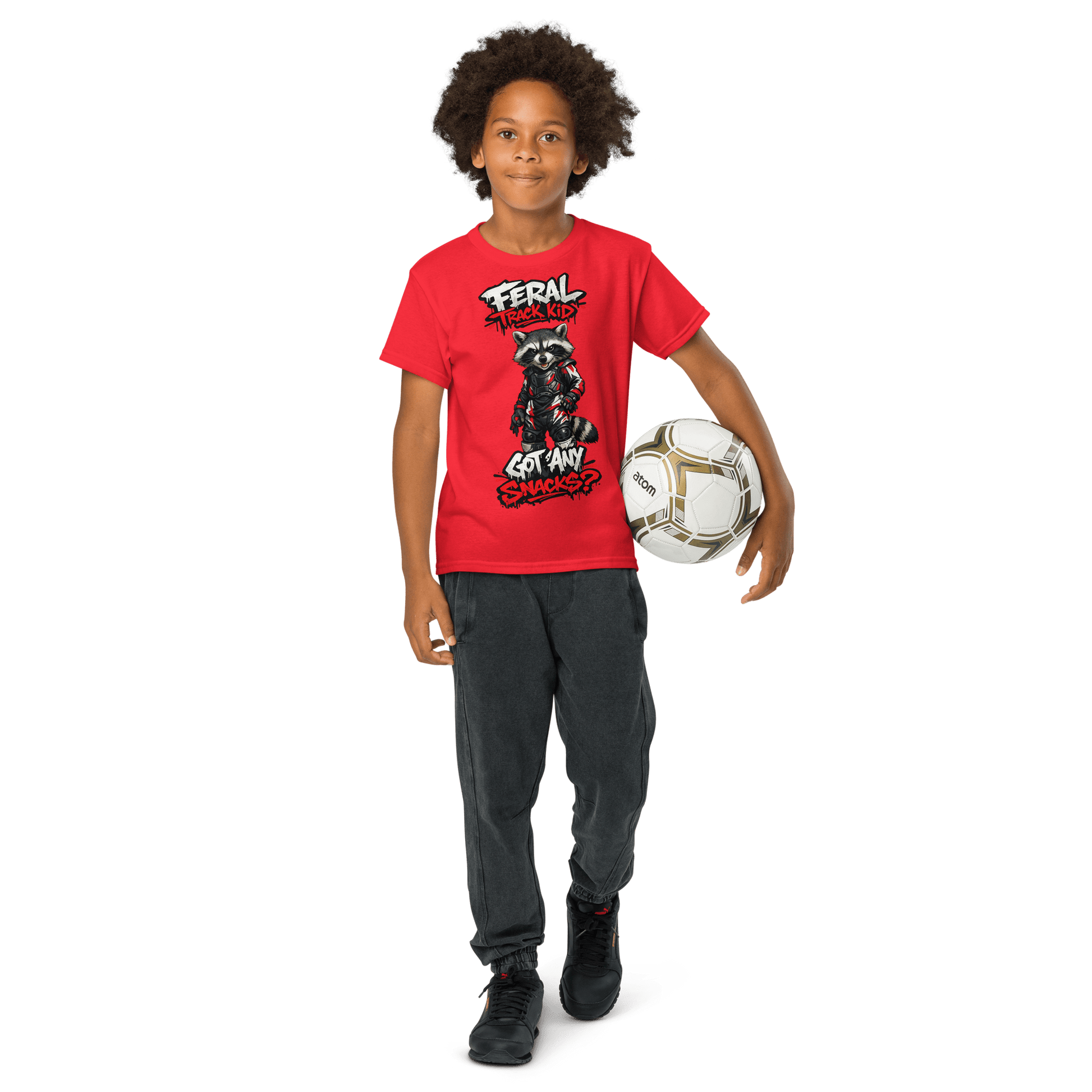 Feral Racoon Tee Red - Kirik Motorsports