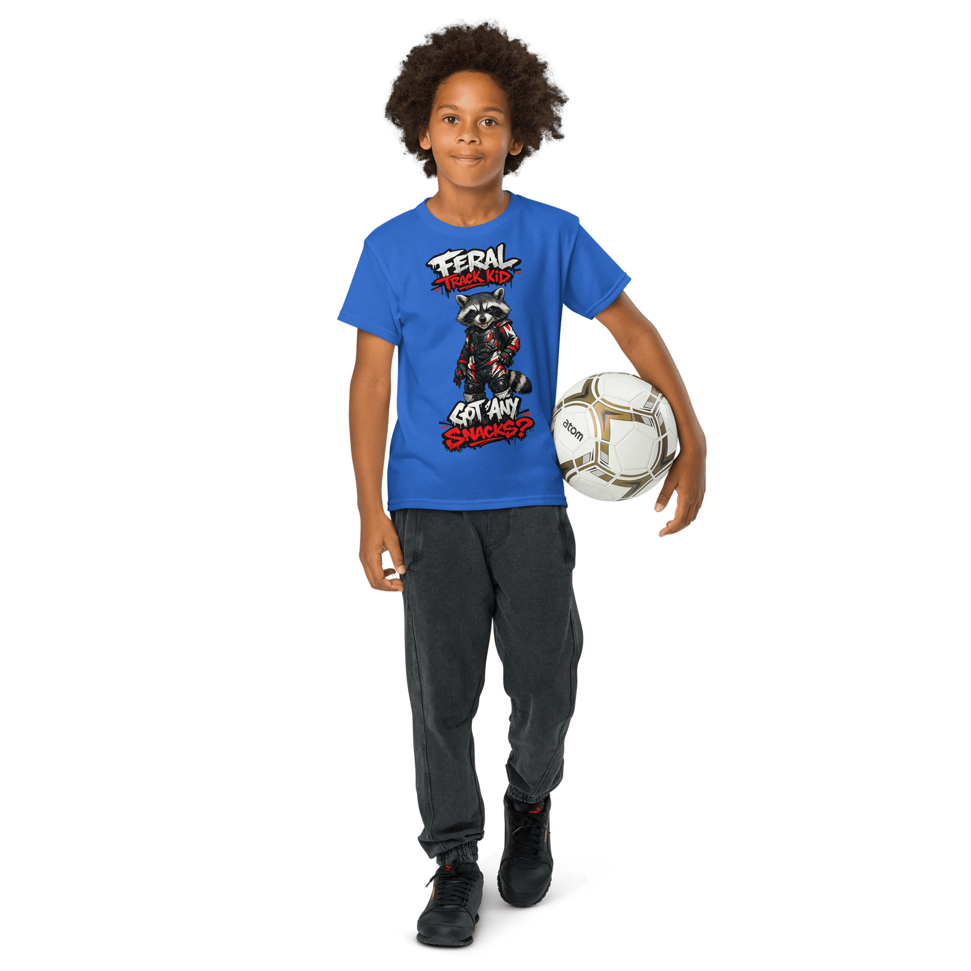 Feral Racoon Tee Royal - Kirik Motorsports