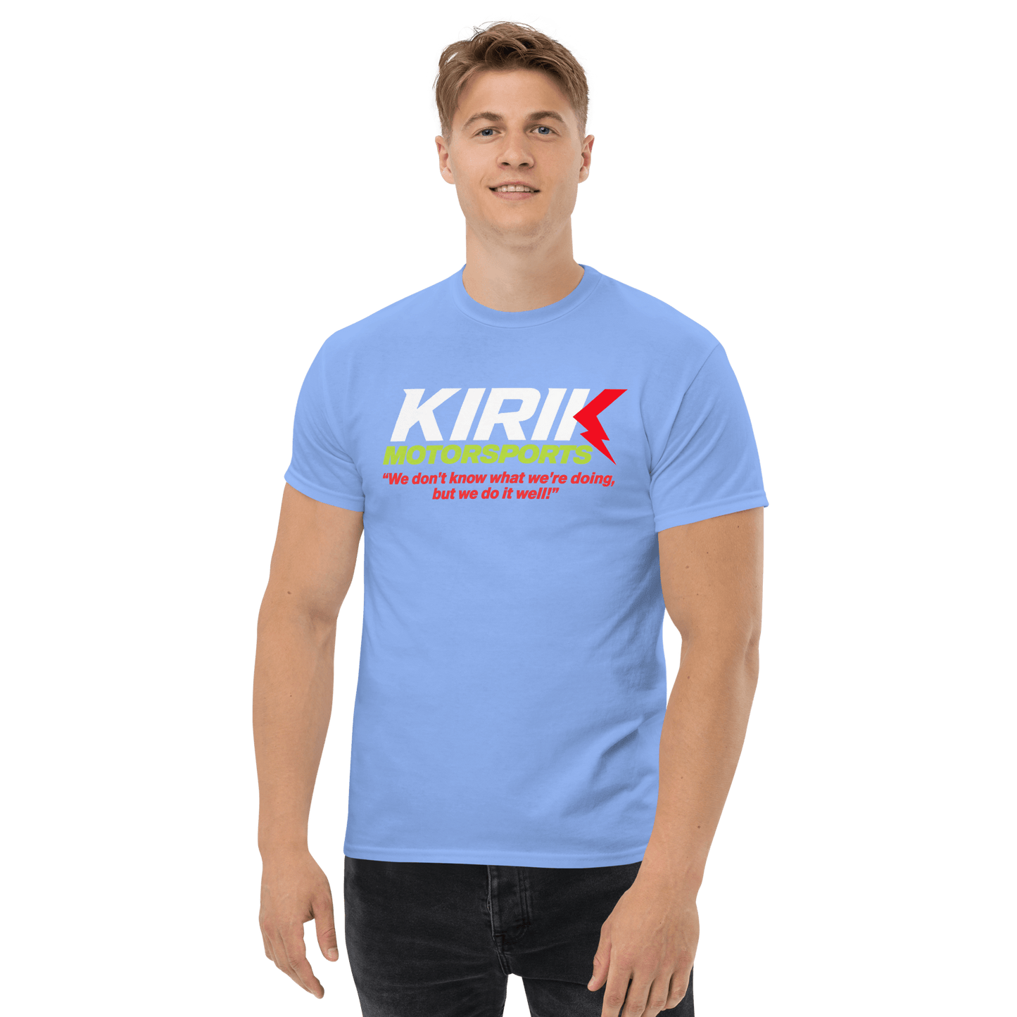 Kirik classic tee Carolina Blue - Kirik Motorsports